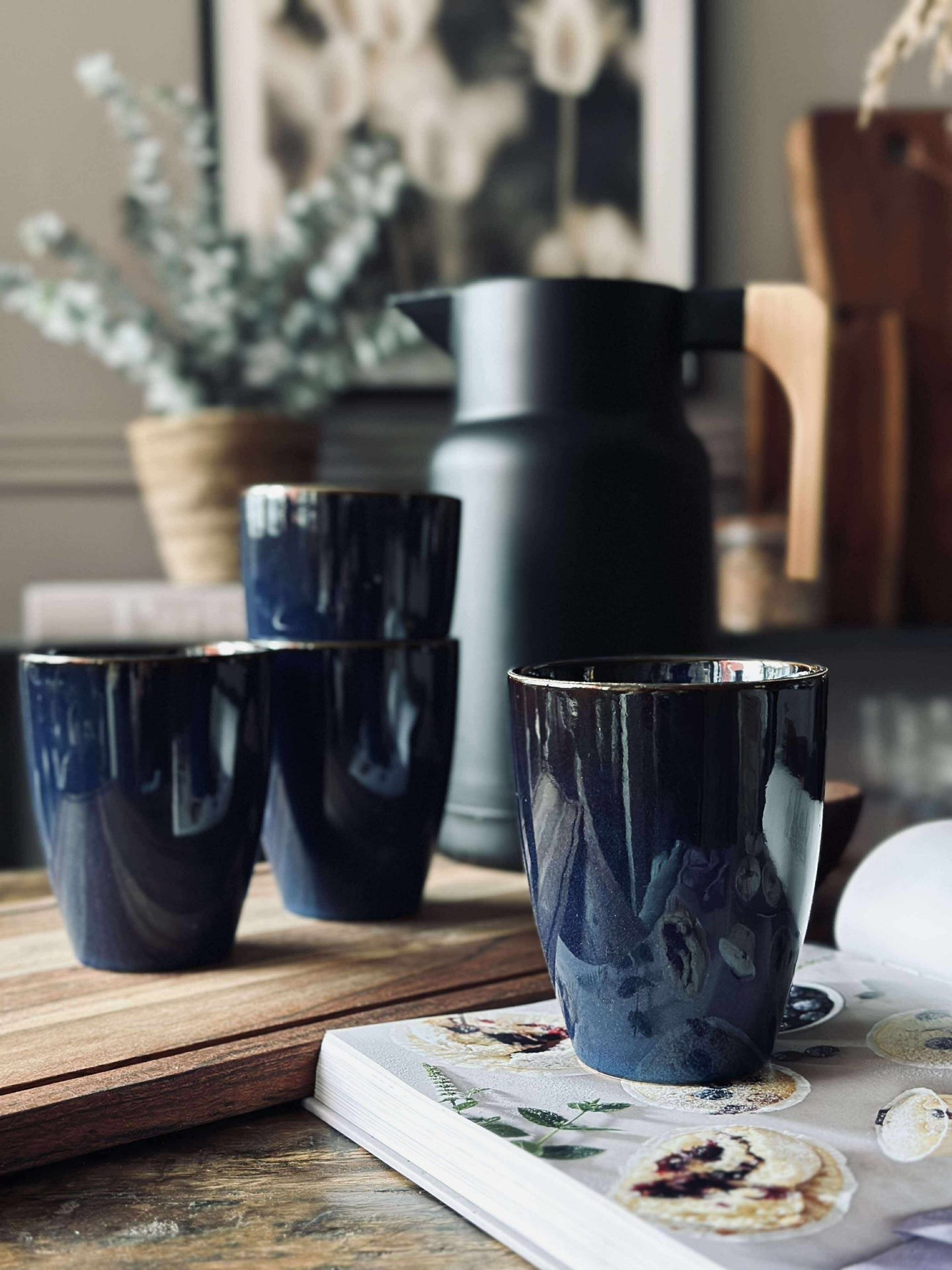 Mugg i stengods - Blå
