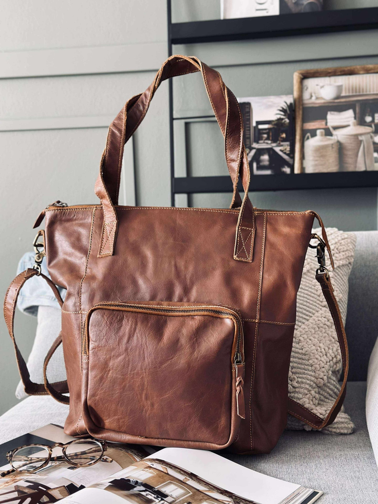 Shopper Sasja - Cognac