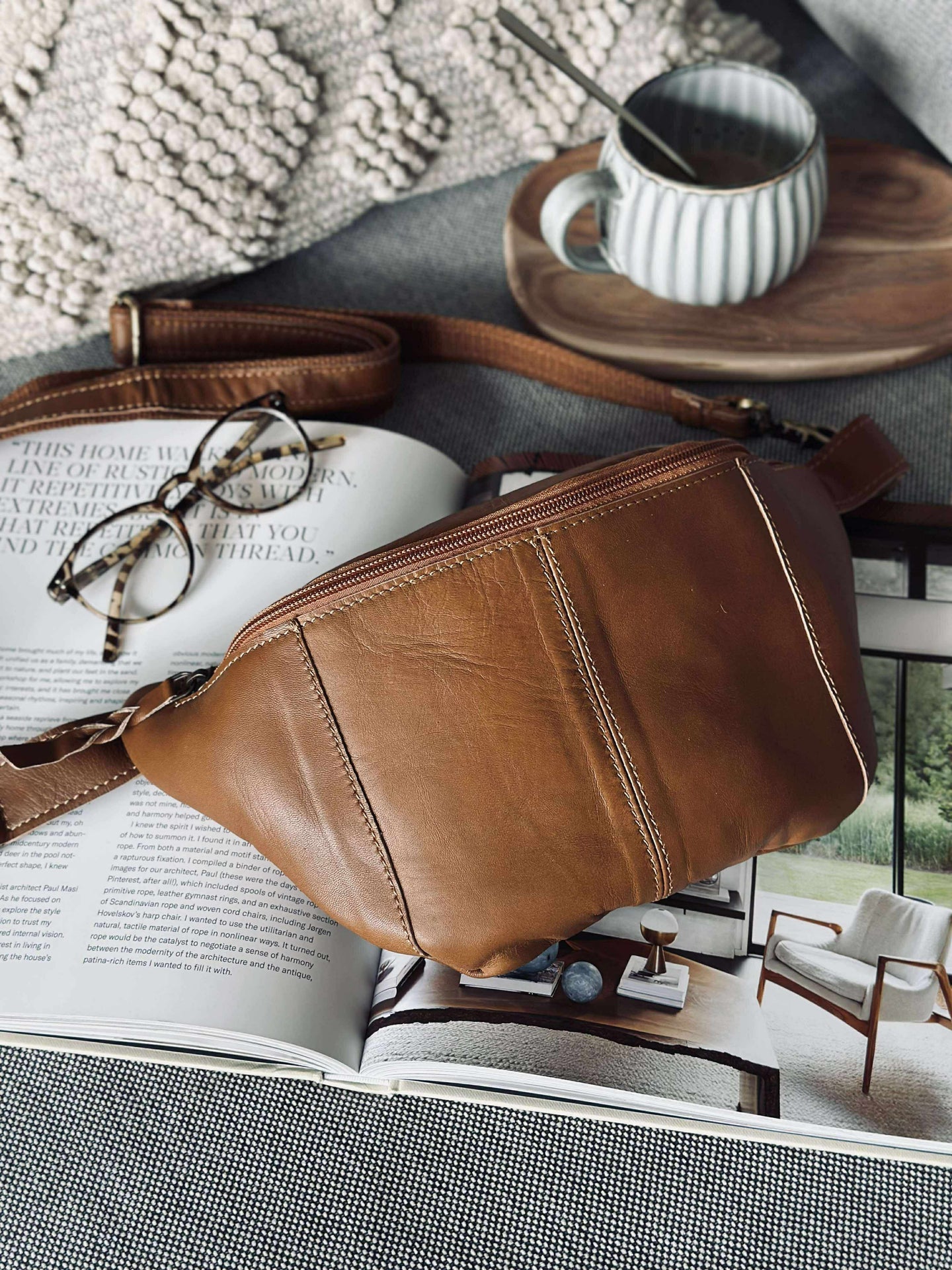 Midjeväska Anna - Cognac