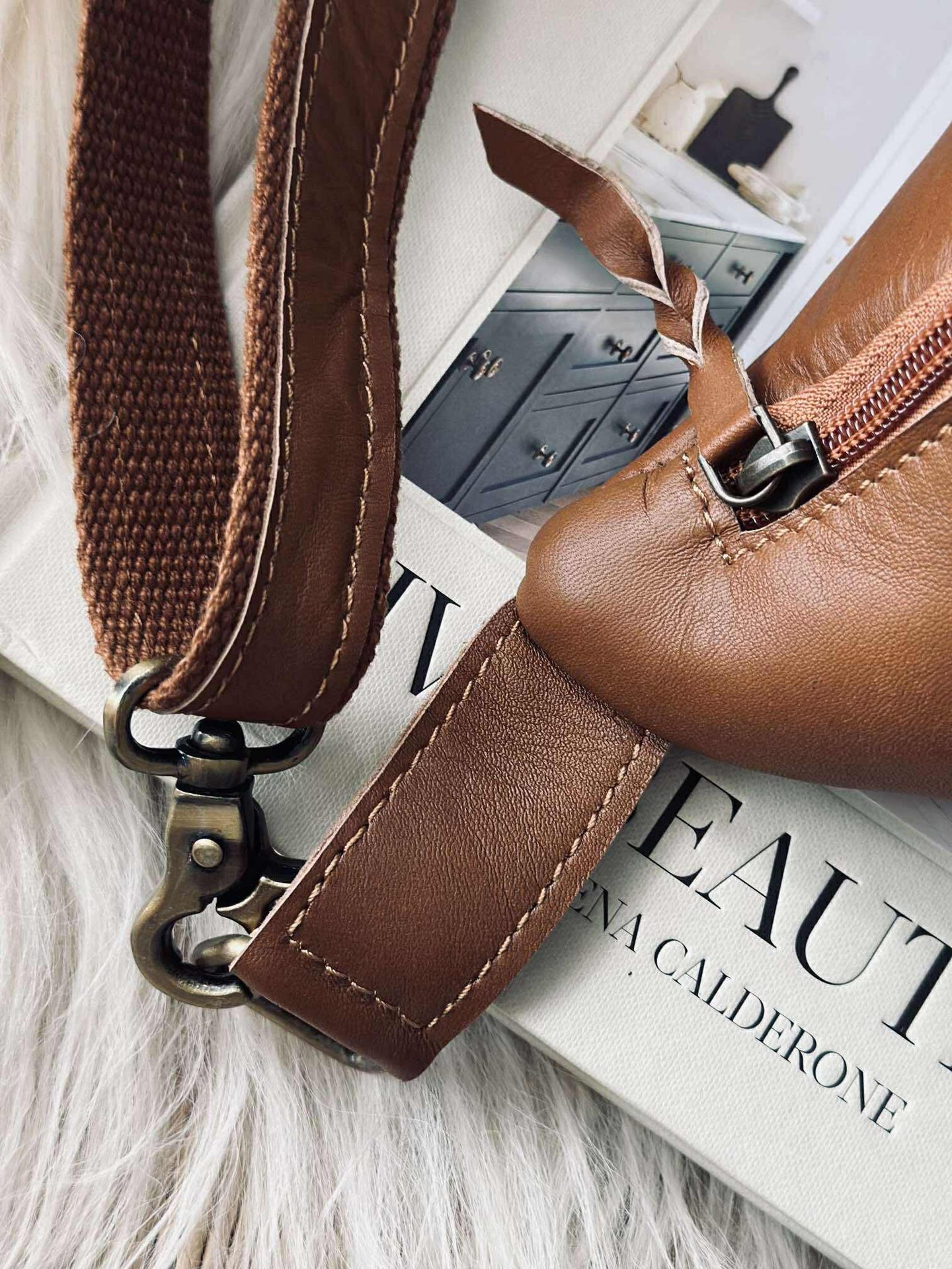 Midjeväska Anna - Cognac