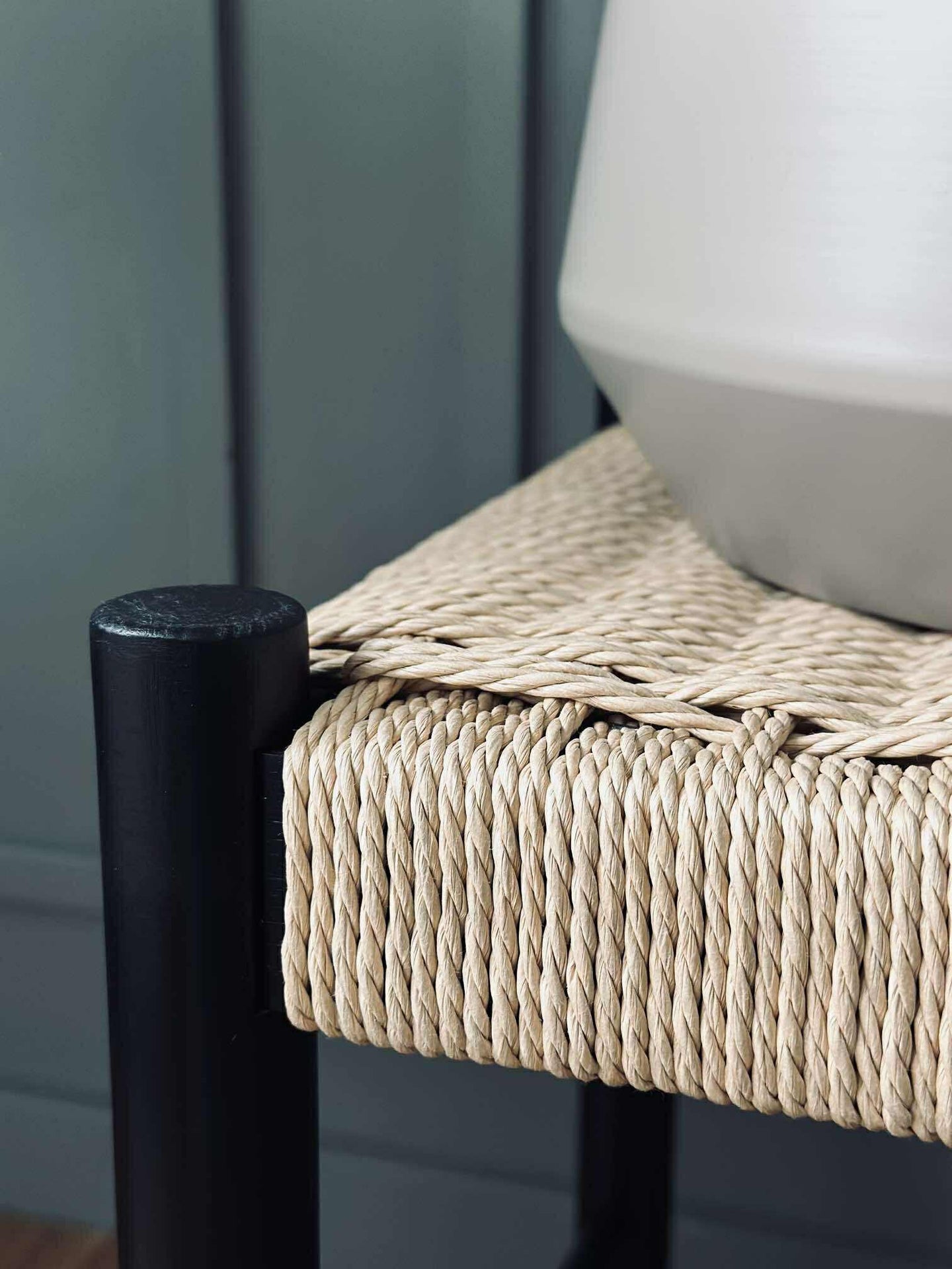 Bänk bok Svart / natur - 120 cm