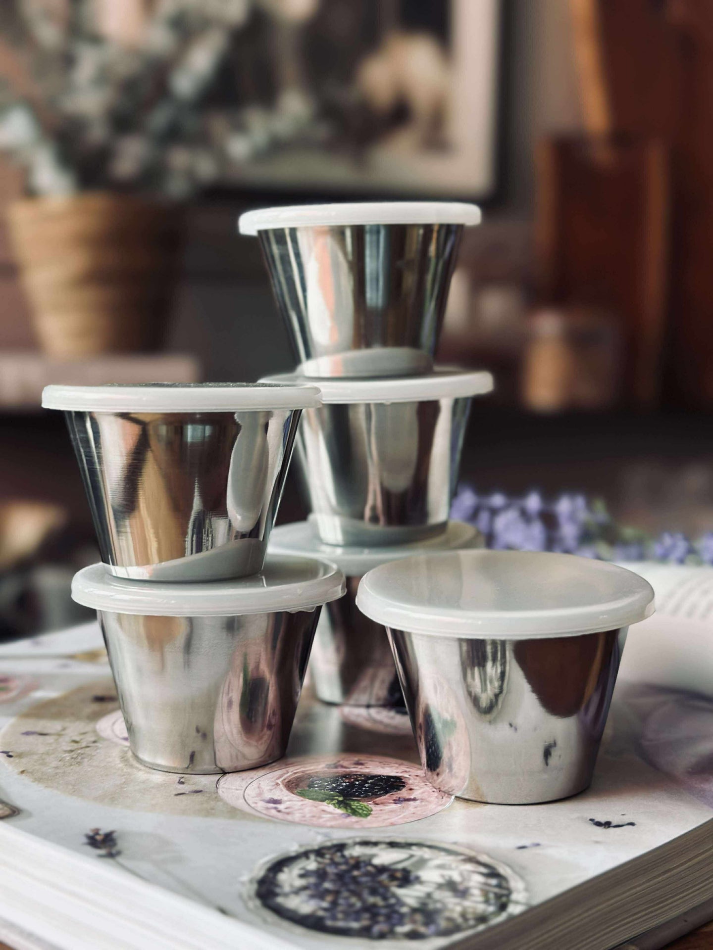 Skålar med lock - 6 st. för Matförvaring