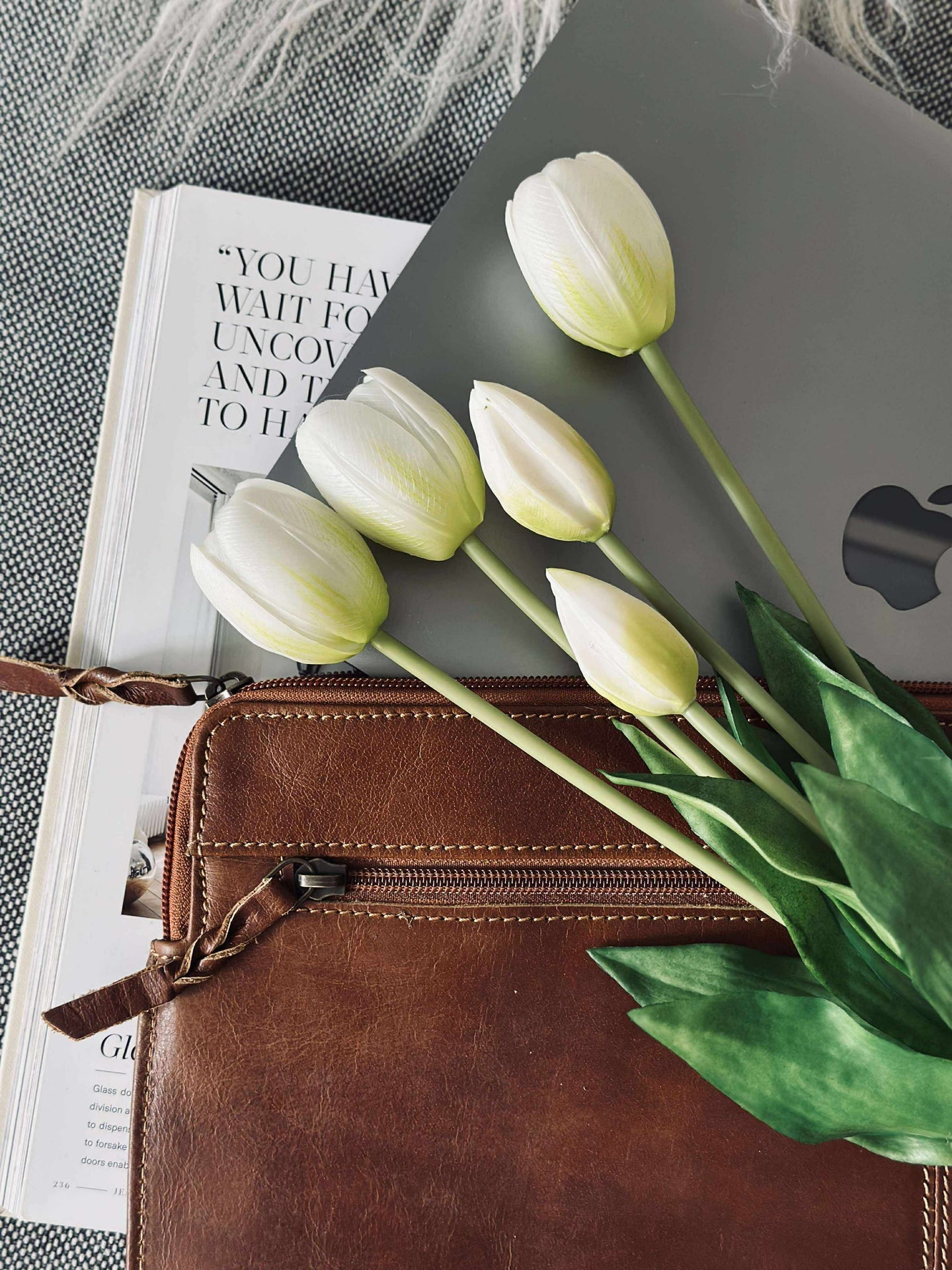 Laptopsleeve - Cognac buffelläder