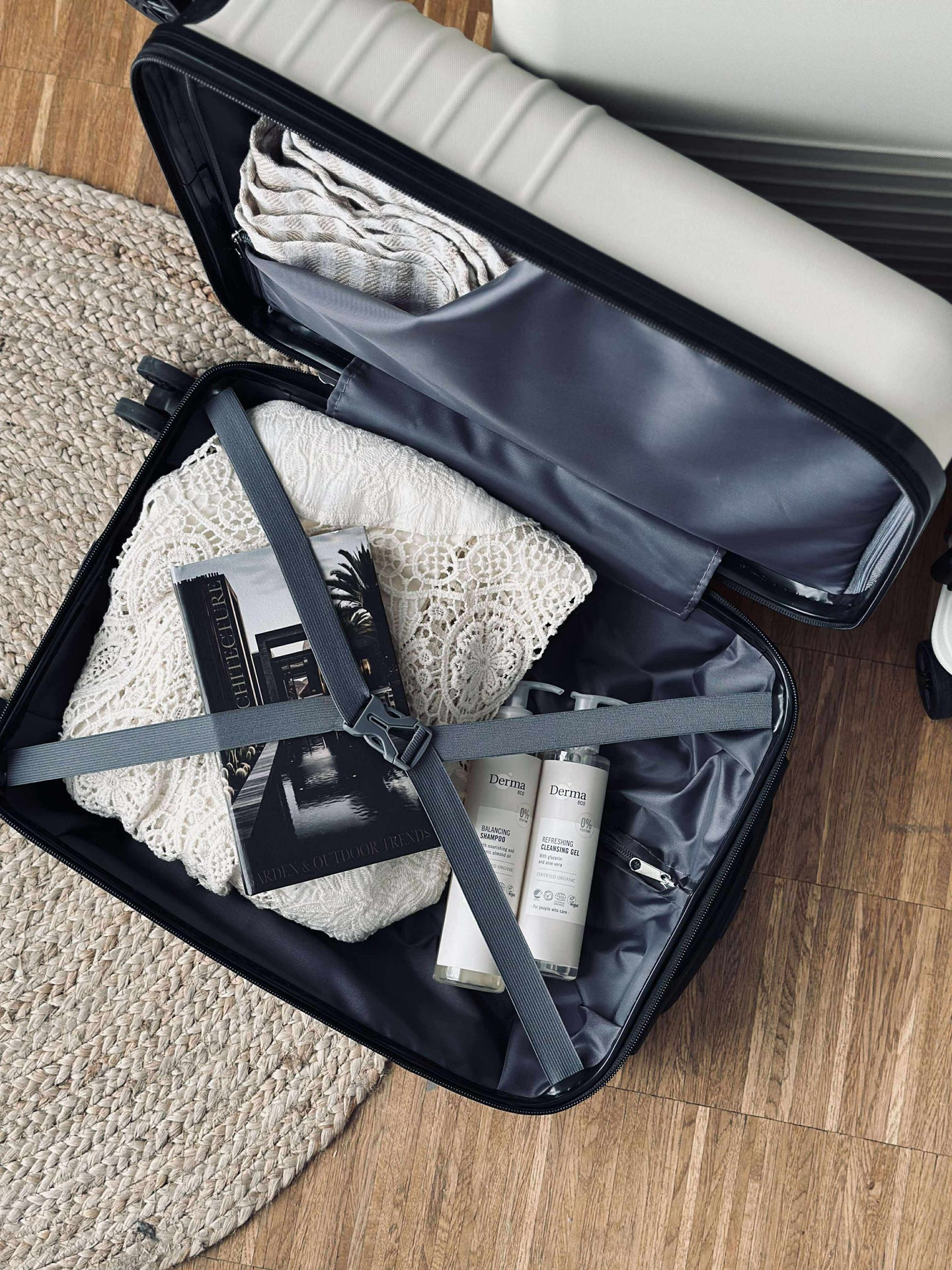 Resväskeset med 3 st – Beige