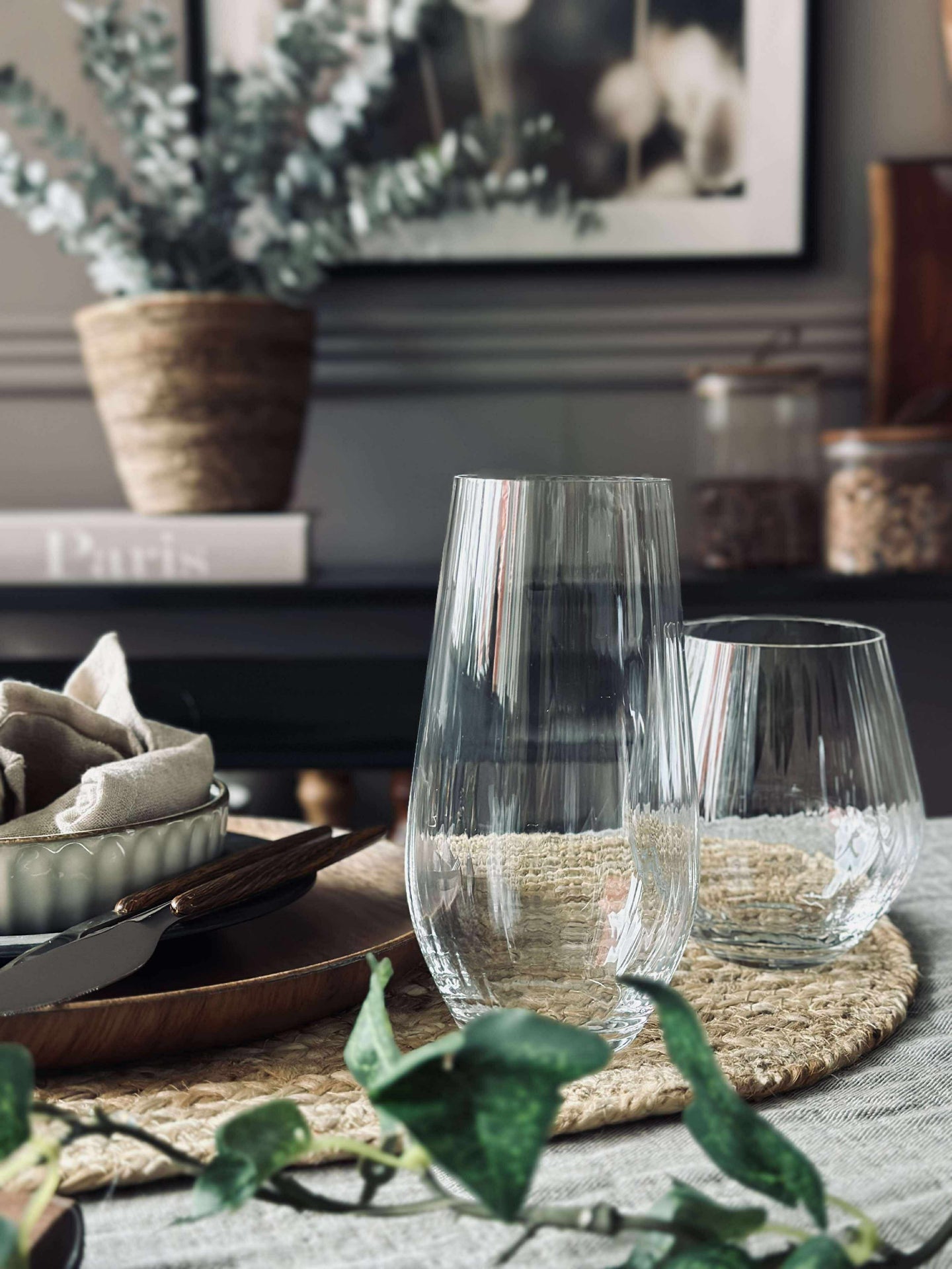 Vattenglas Hög CRYSTAL - Set med 2 st.
