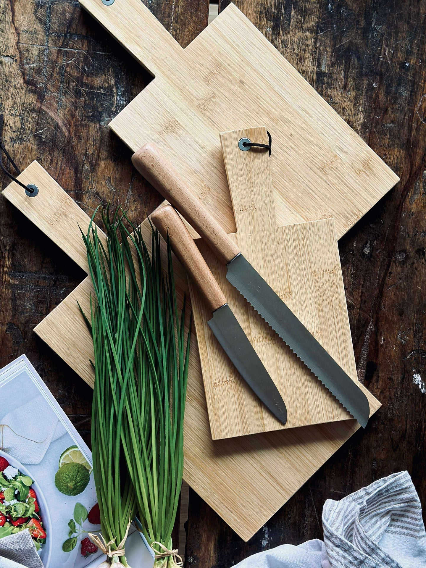 Skärbräda - 3 st. Bambus