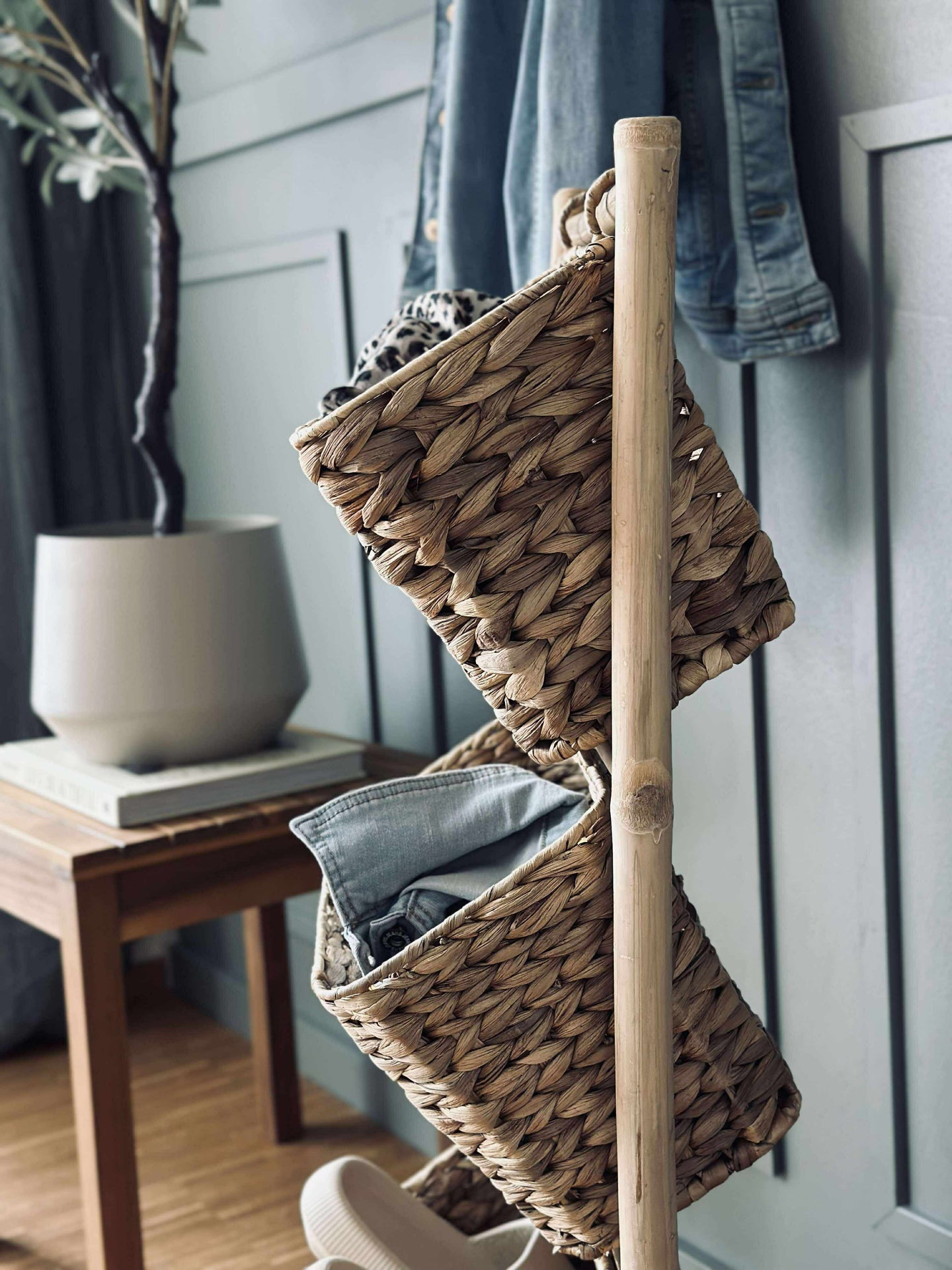 Hylla med 3 korgar - Vattenhyacint