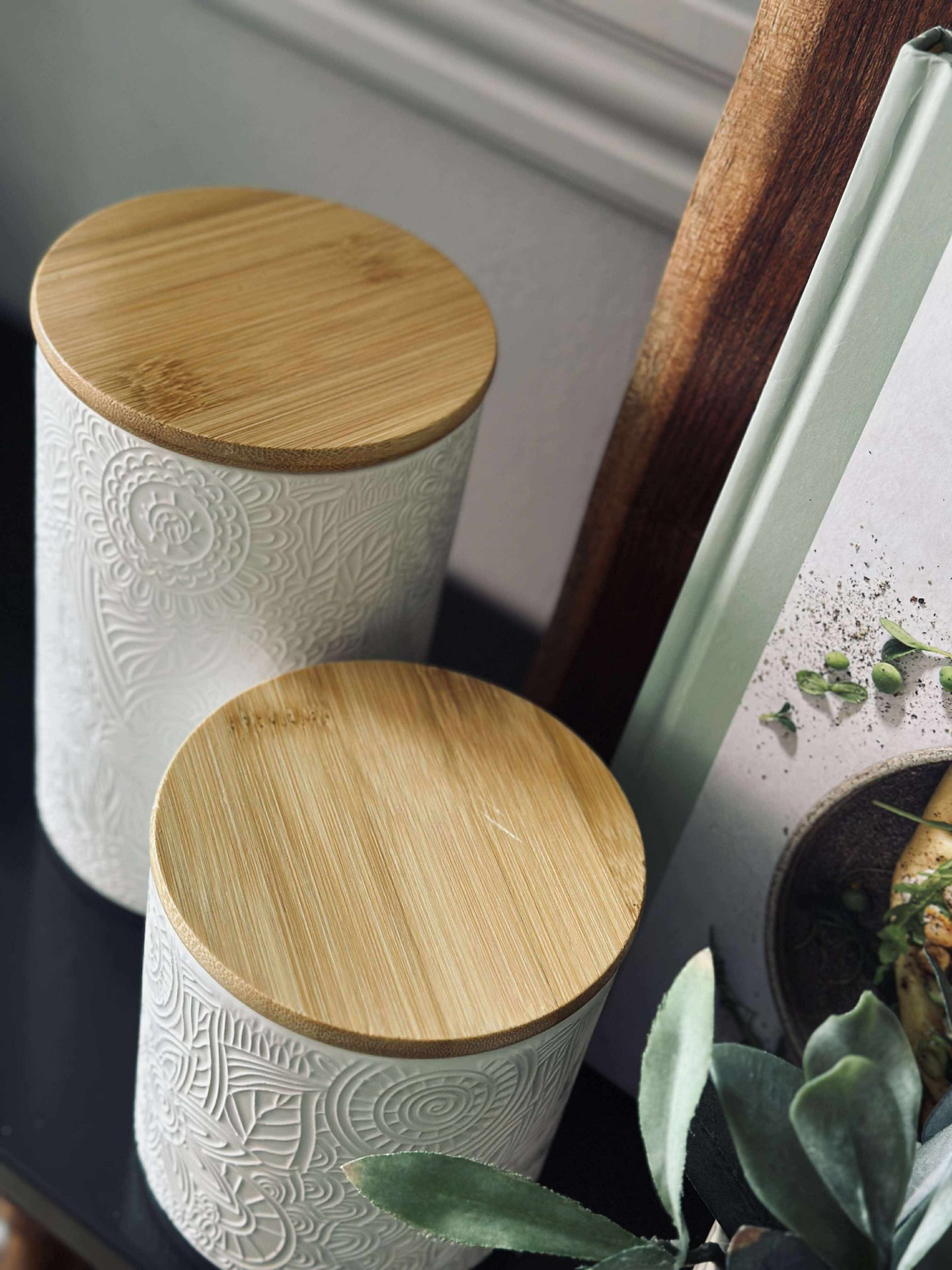 Burk med lock - Keramik 450ml