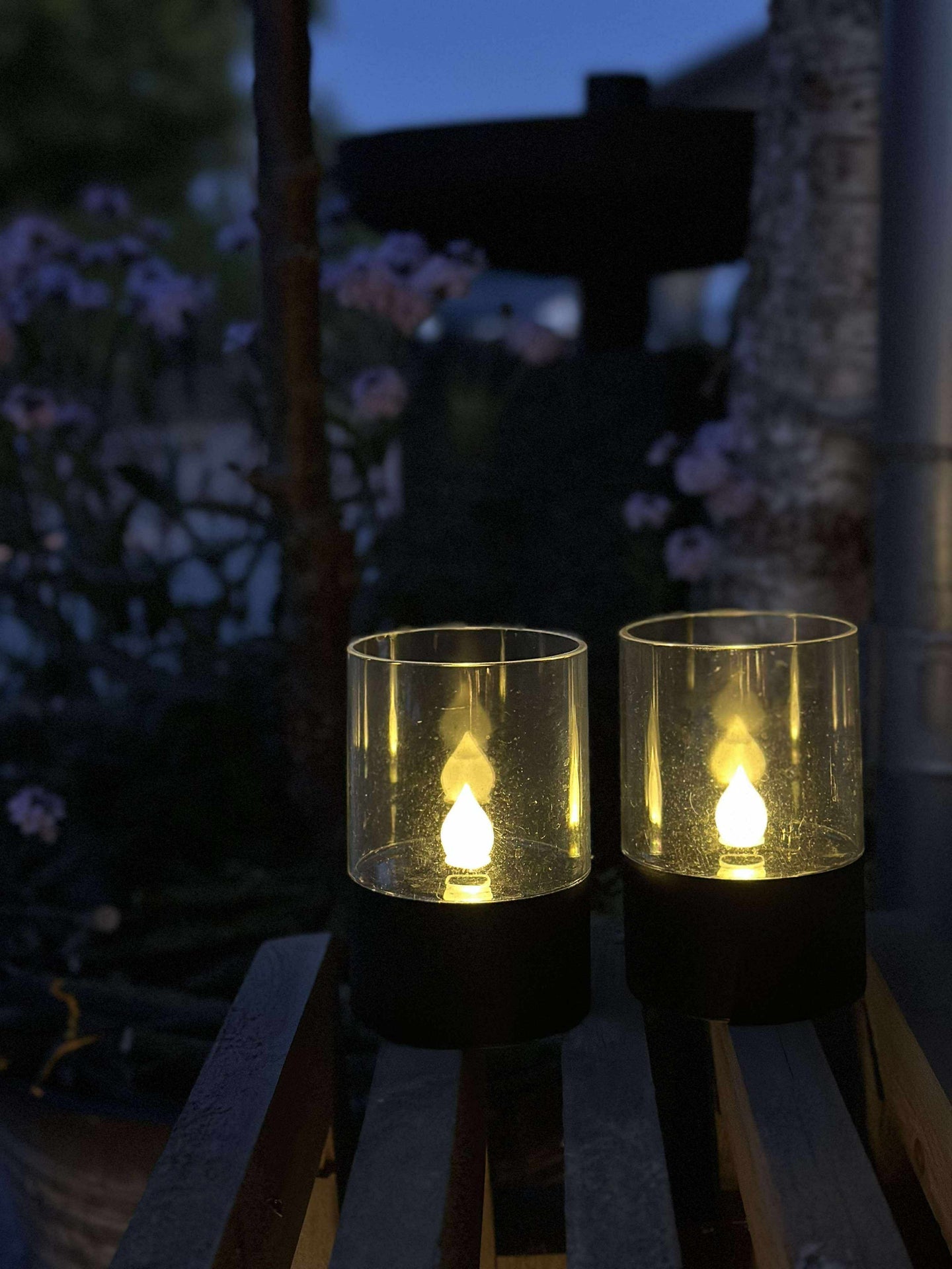 Sol-ljusstakar - Set om 2 st. Matt svart