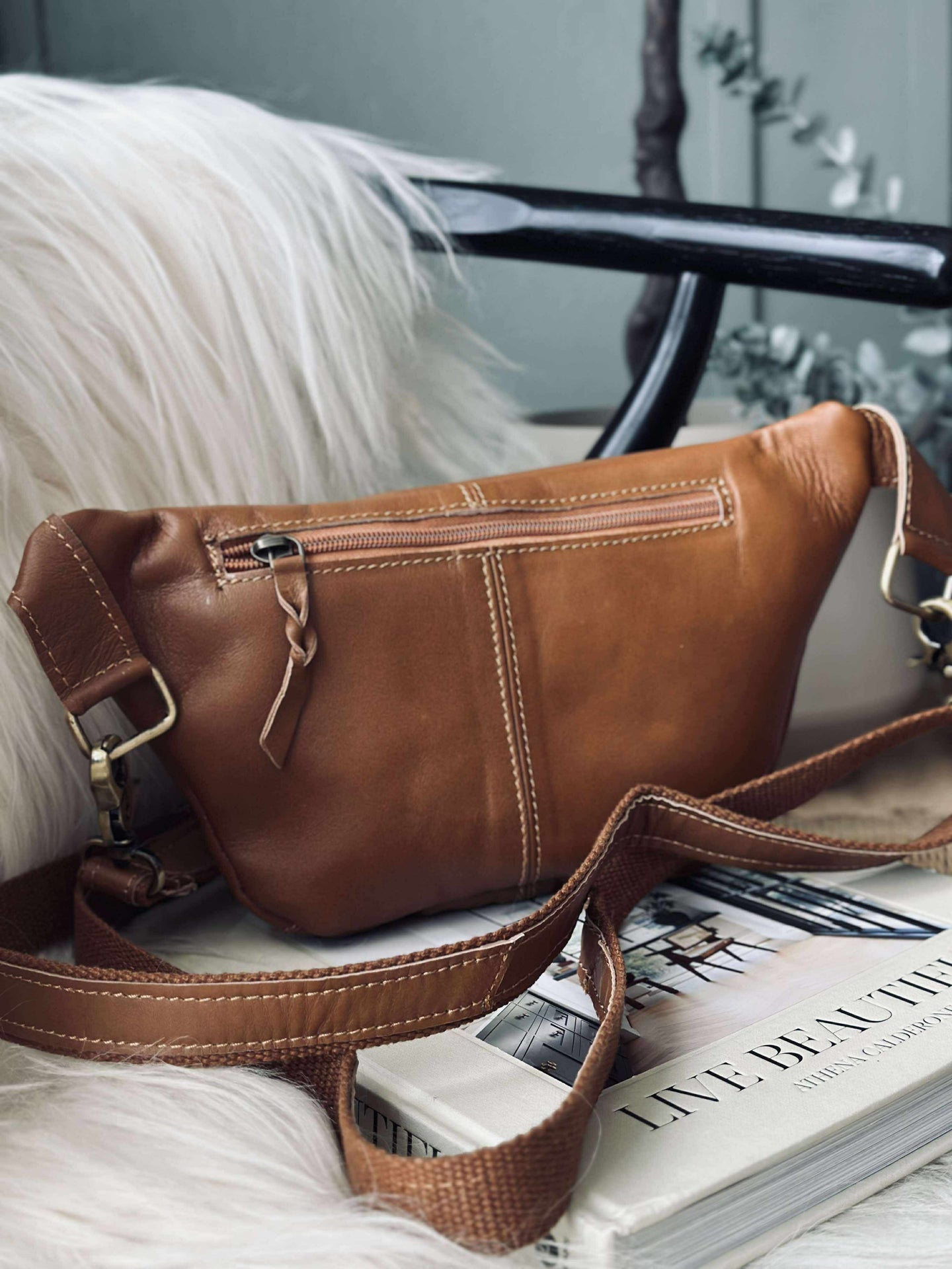 Midjeväska Anna - Cognac