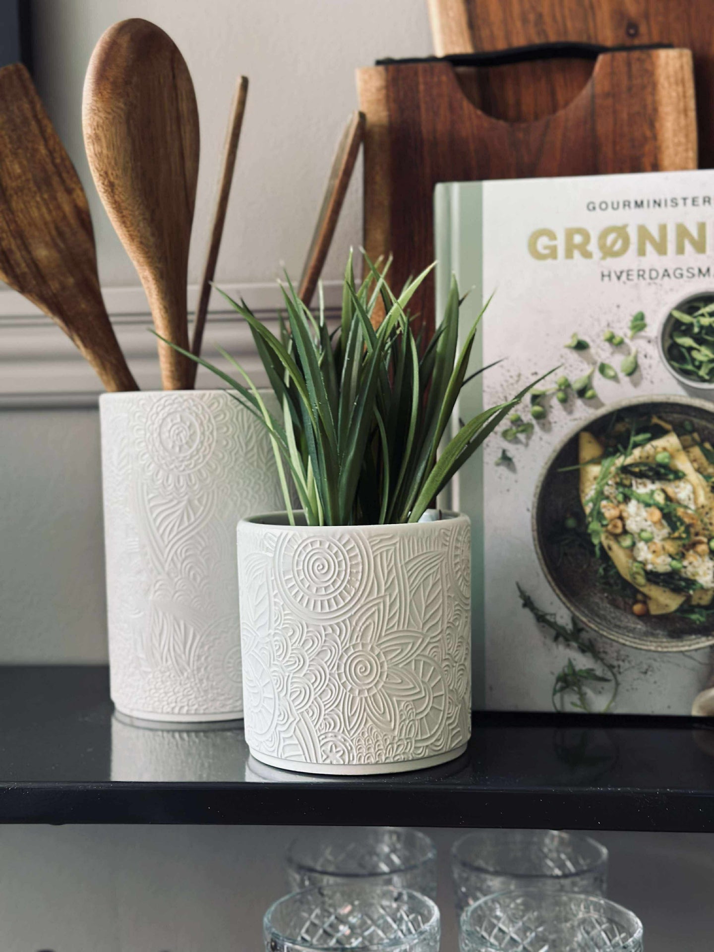 Burk med lock - Keramik 450ml