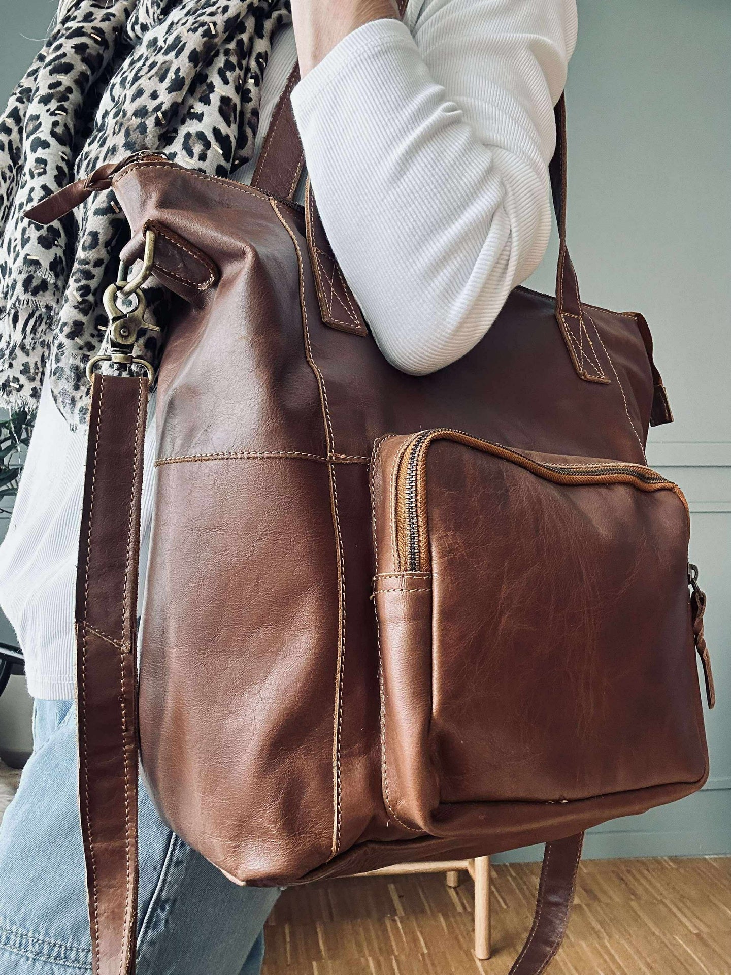 Shopper Sasja - Cognac