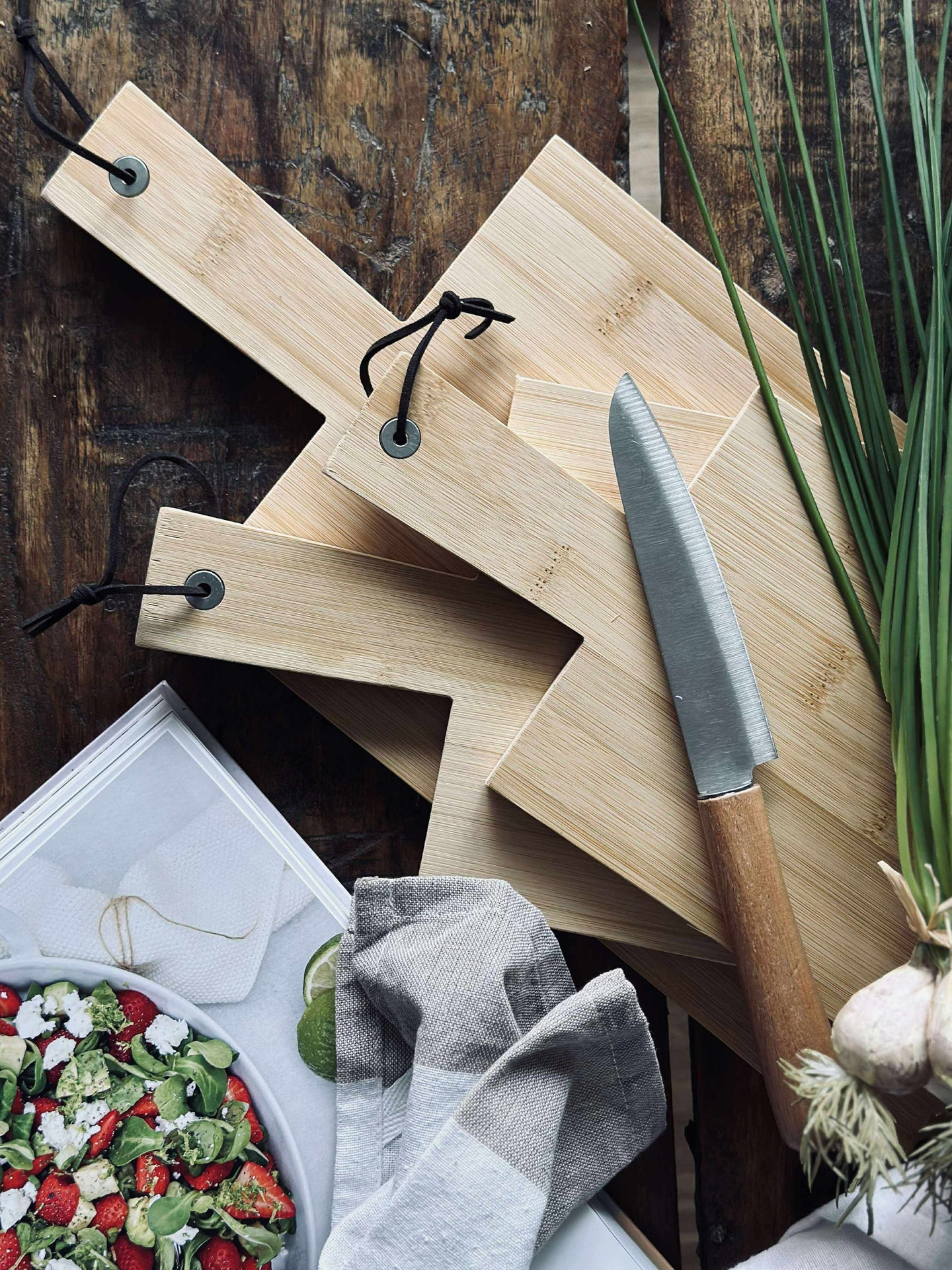 Skärbräda - 3 st. Bambus