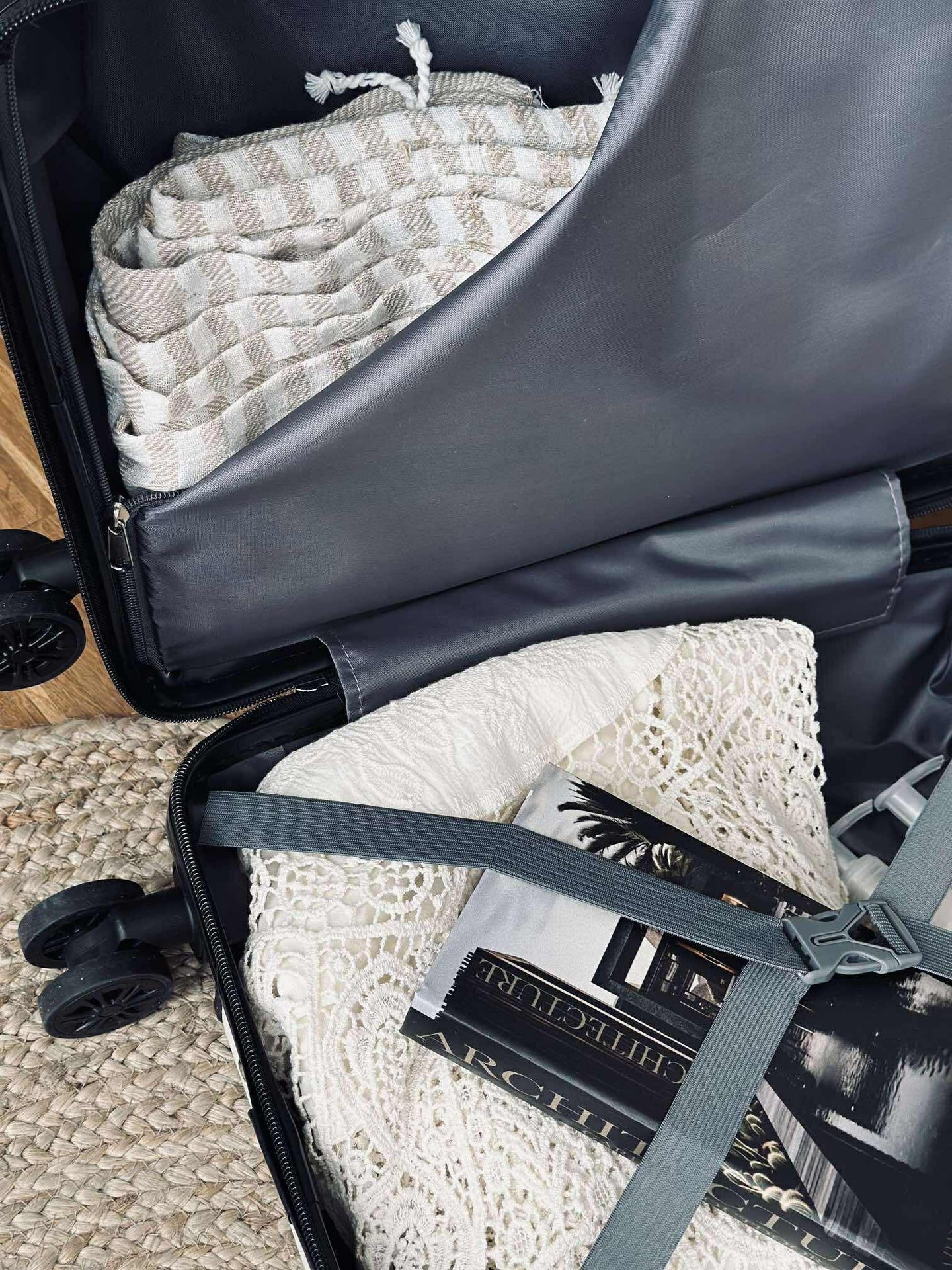 Resväskeset med 3 st – Beige