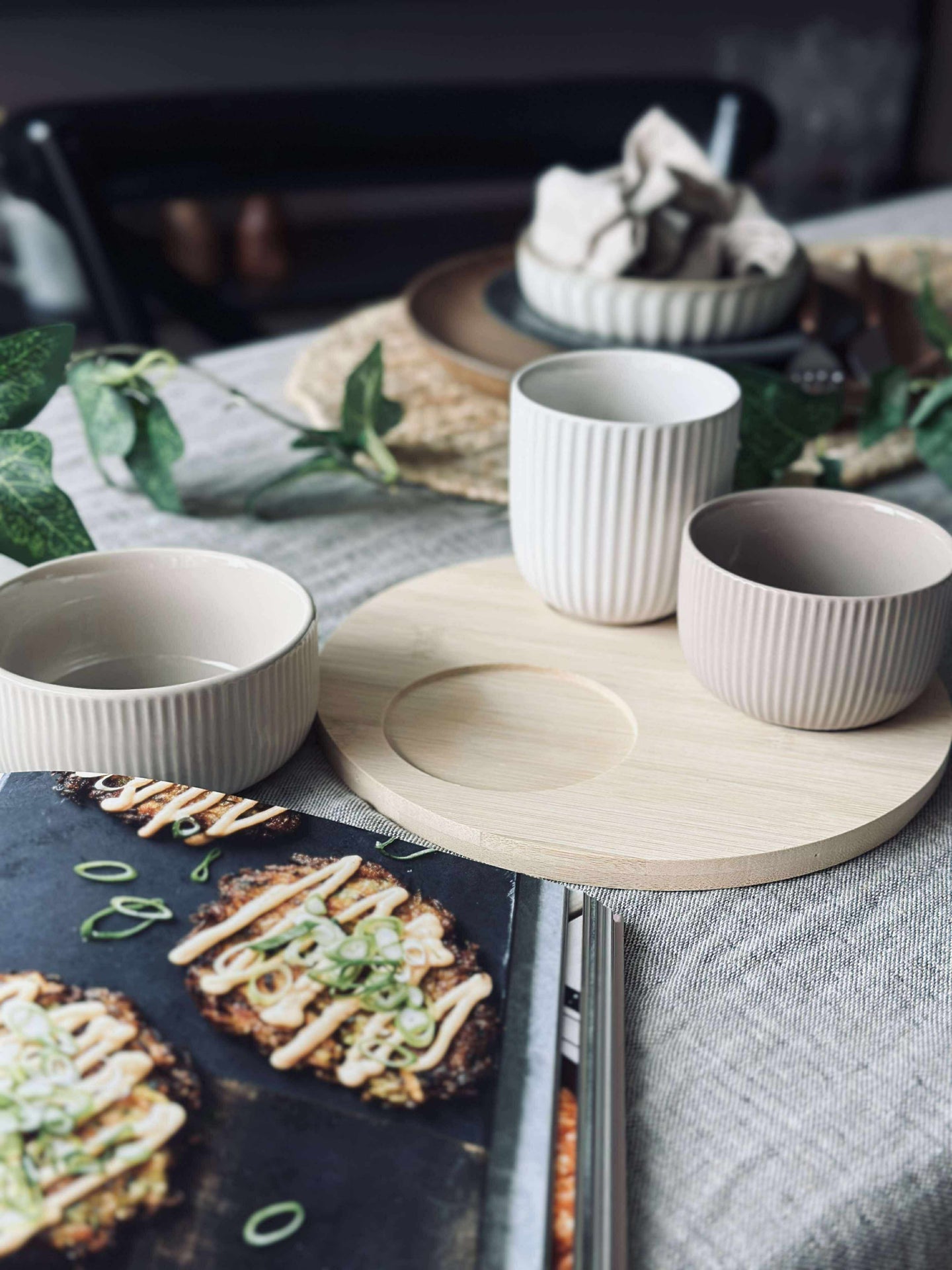 Tapas - 3 skålar och fat