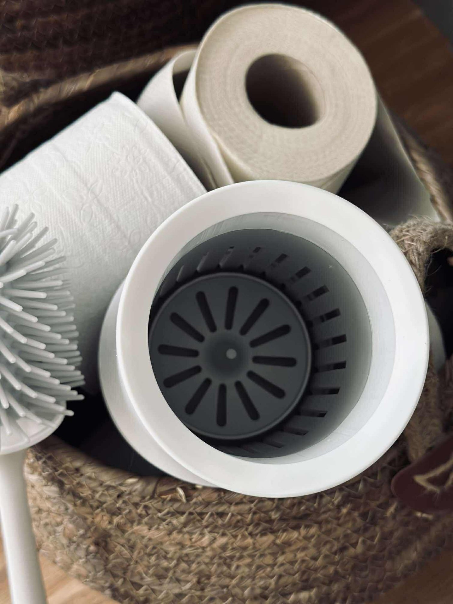 Toalettborste med upphängning - Silikon