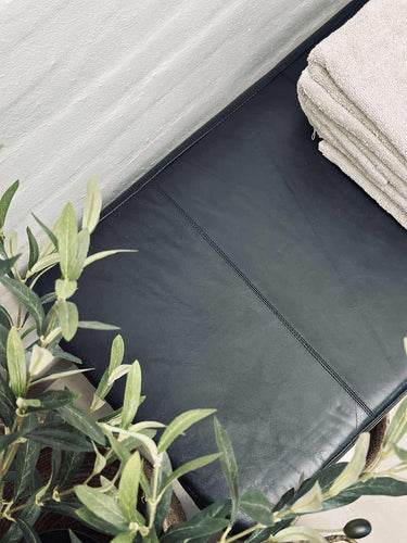 Läderdyna Tokyo - 140cm Svart