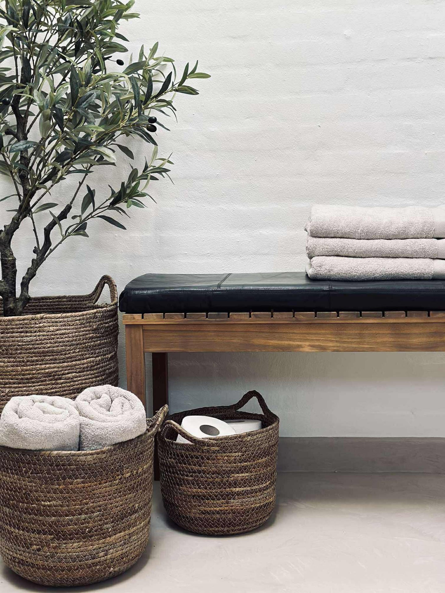 Läderdyna Tokyo - 118cm Svart