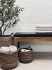 Sittdyna i läder Tokyo - 118 cm Svart