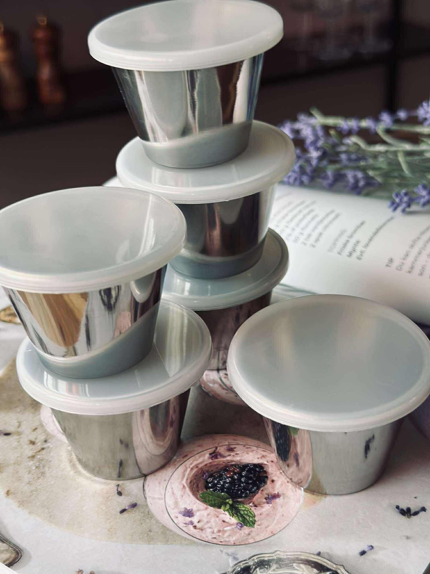 Skålar med lock - 6 st. för Matförvaring