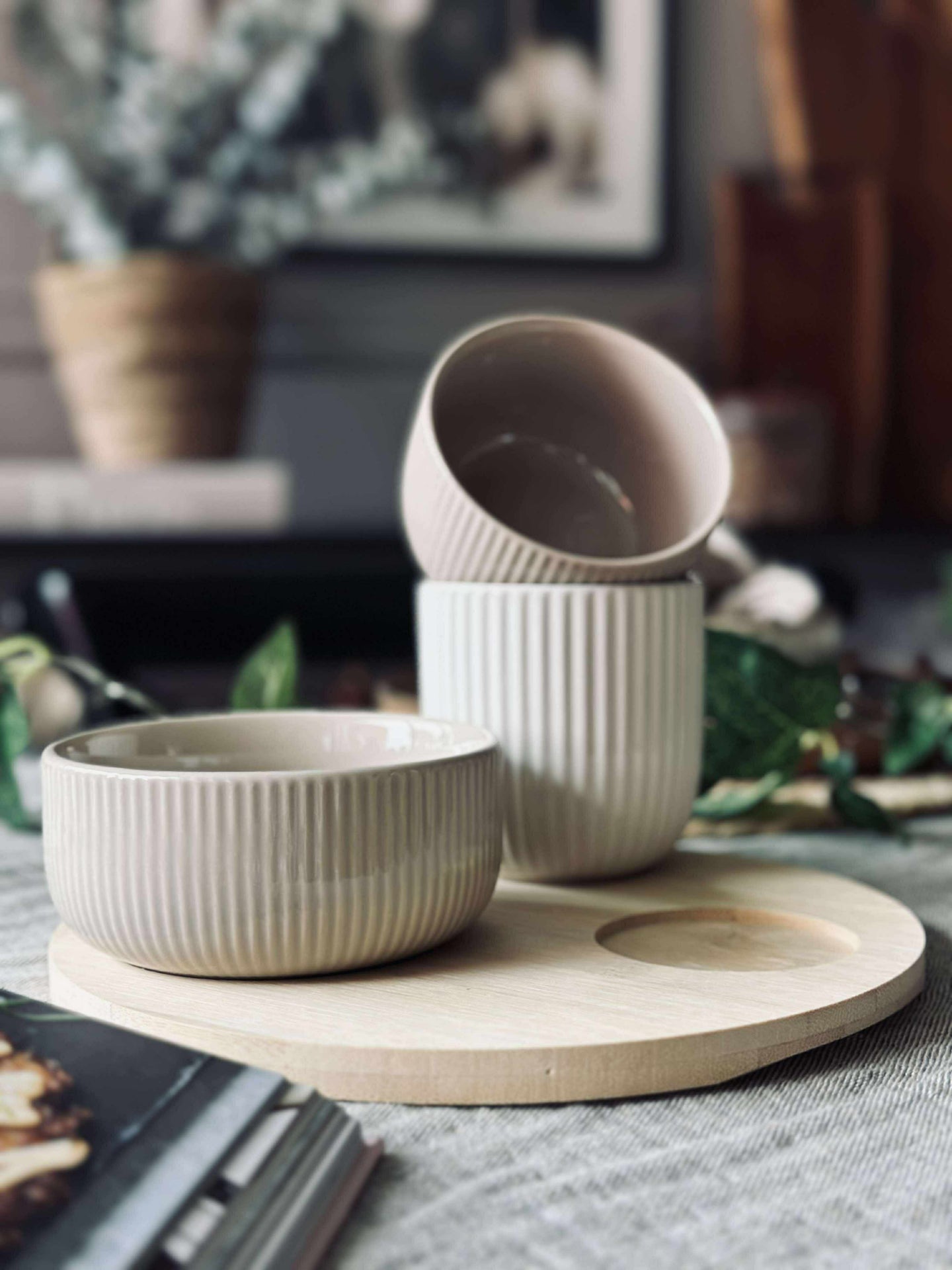 Tapas - 3 skålar och fat