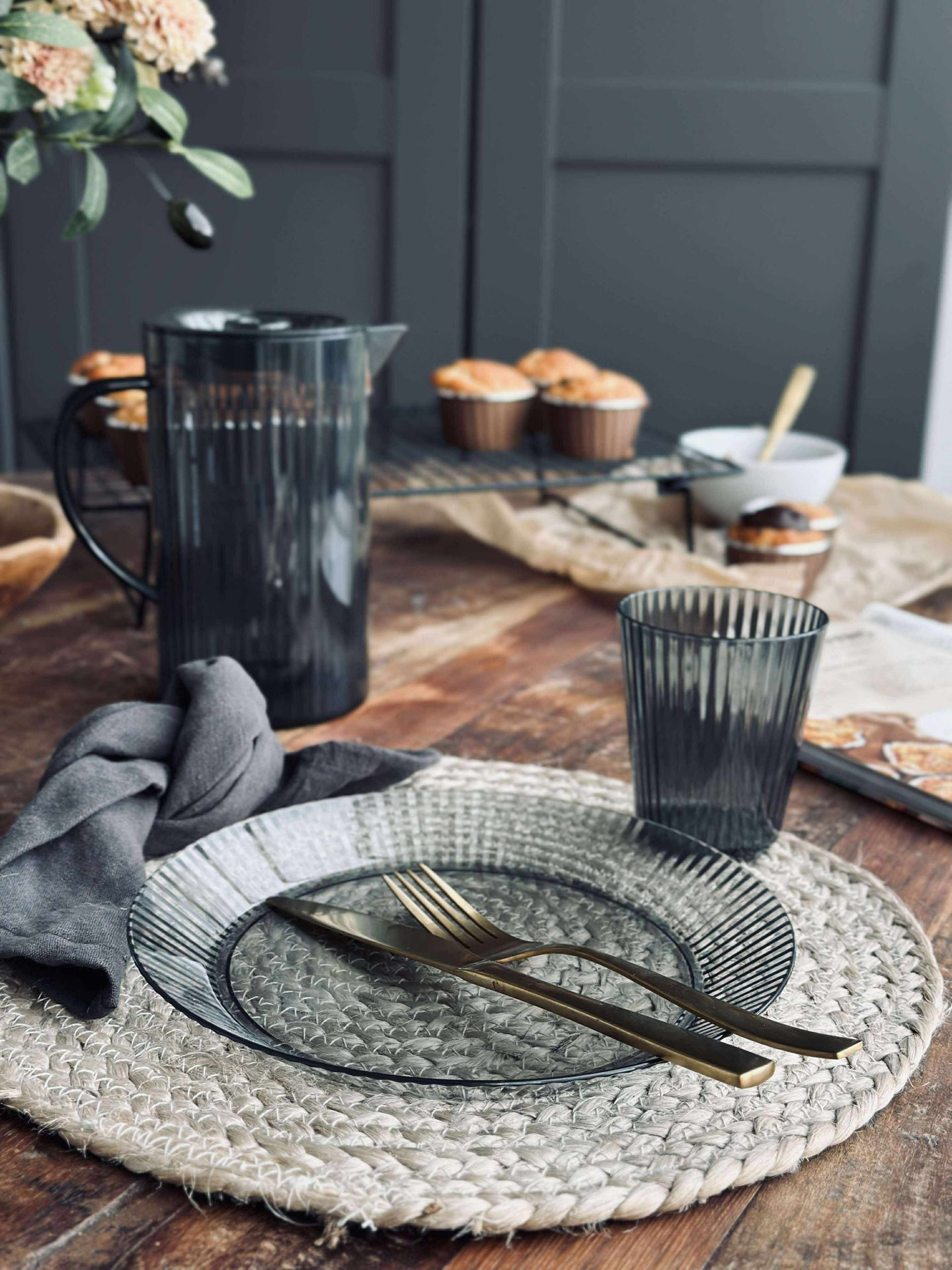 Tallrik DAILY Grey - 4 st.