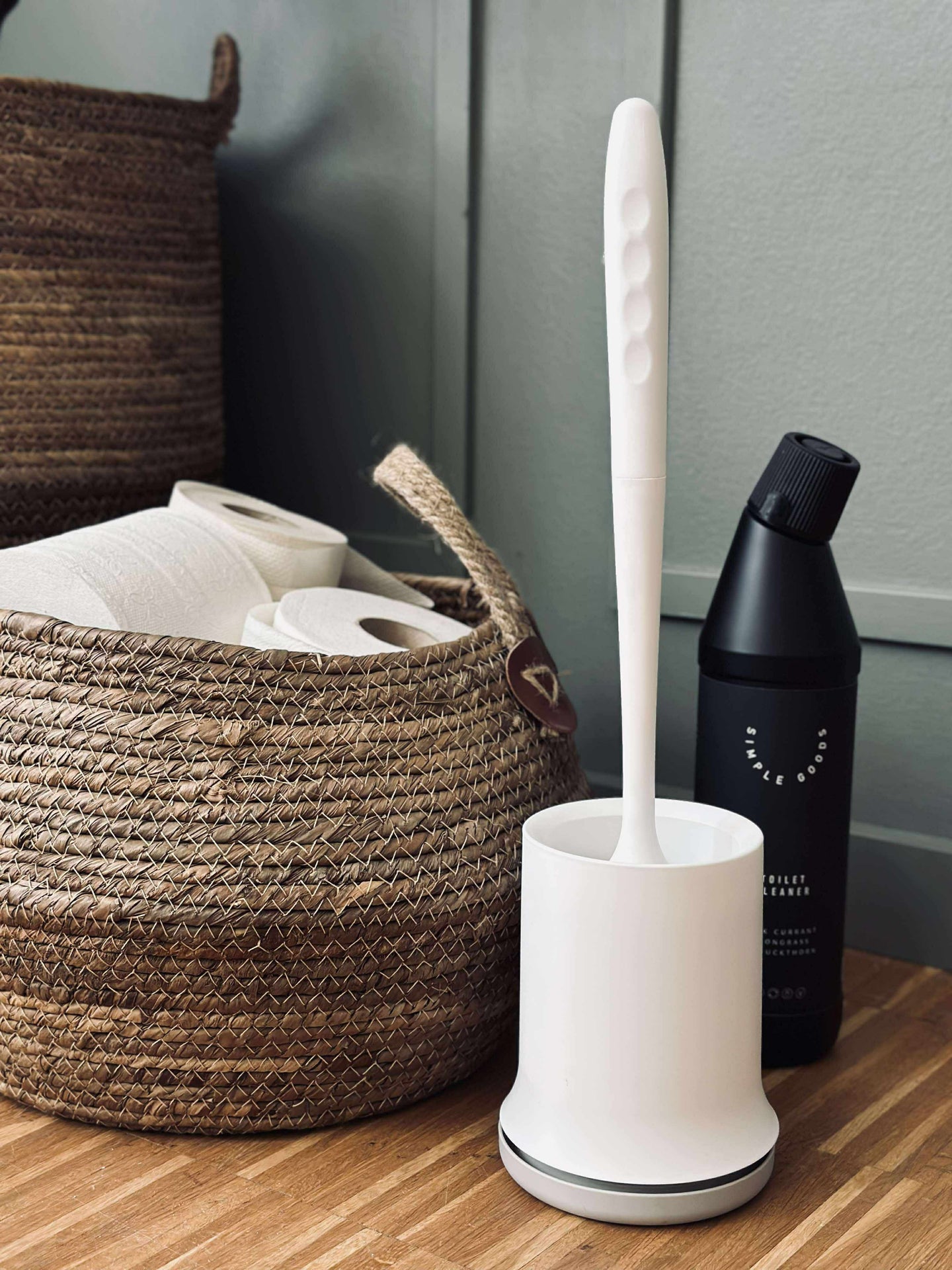 Toalettborste med upphängning - Silikon