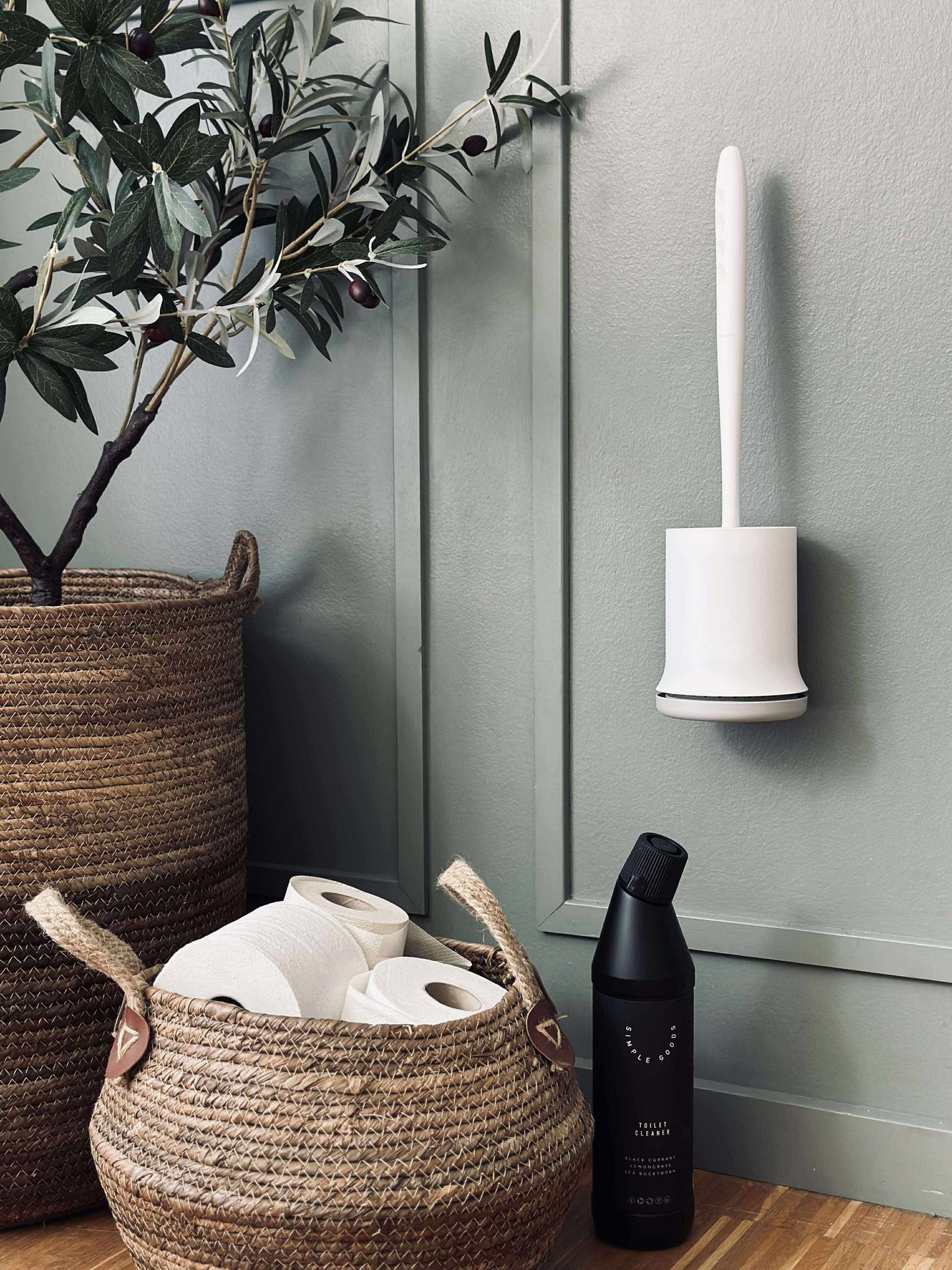 Toalettborste med upphängning - Silikon