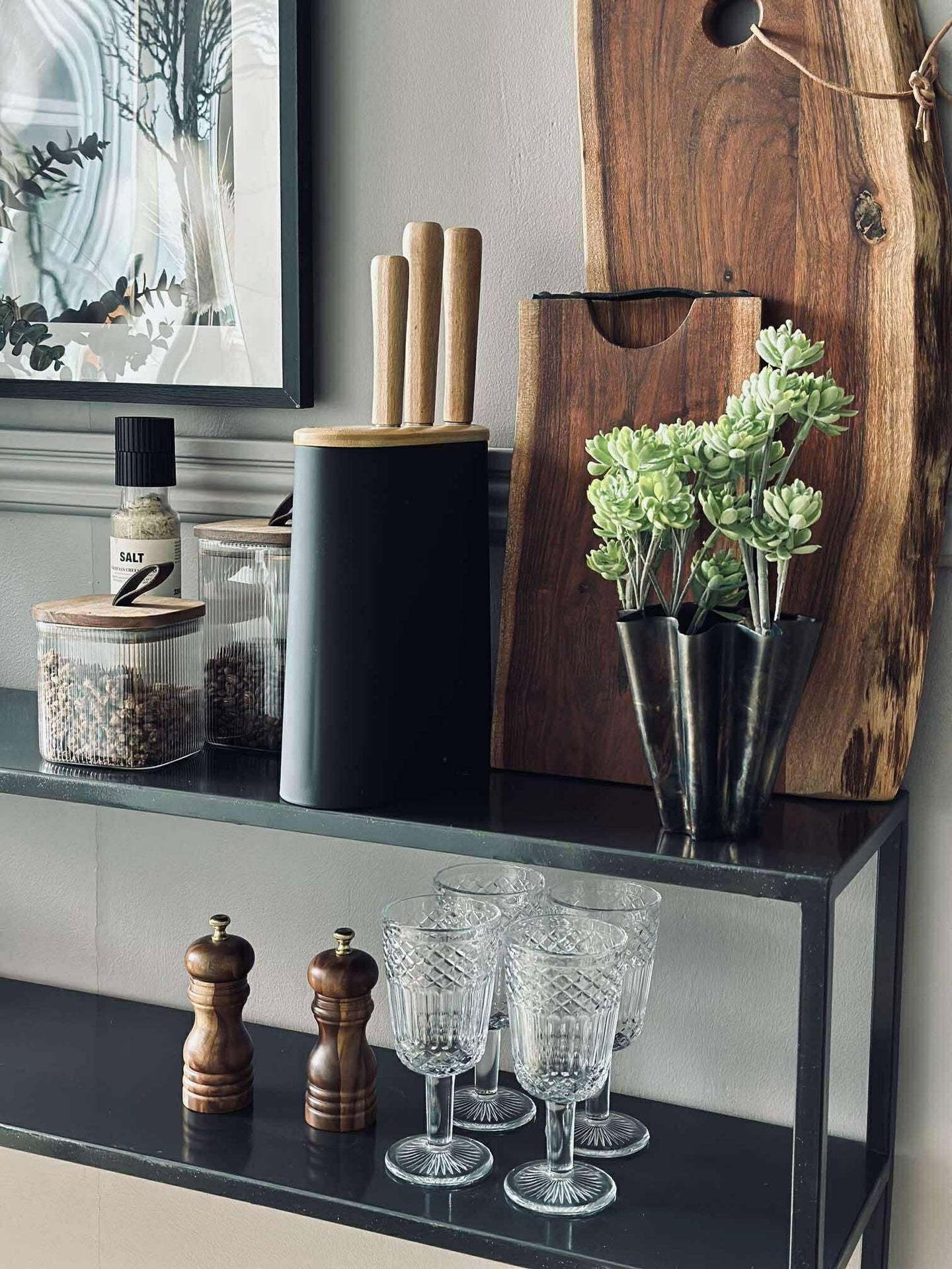 Knivblock för 7 knivar