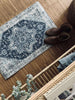 Dörrmatta vintage-look Blå 50x80 cm