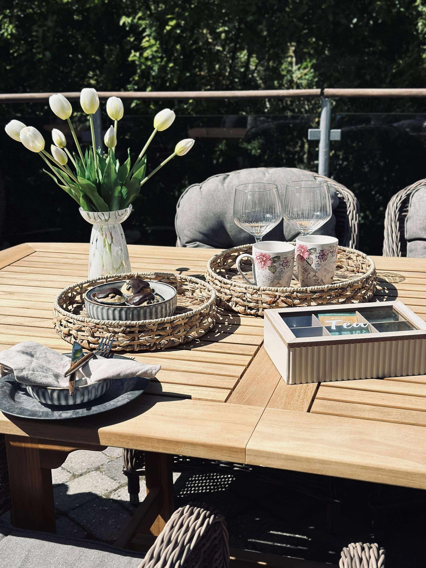 Bricka i vattenhyacint - Dia 30cm