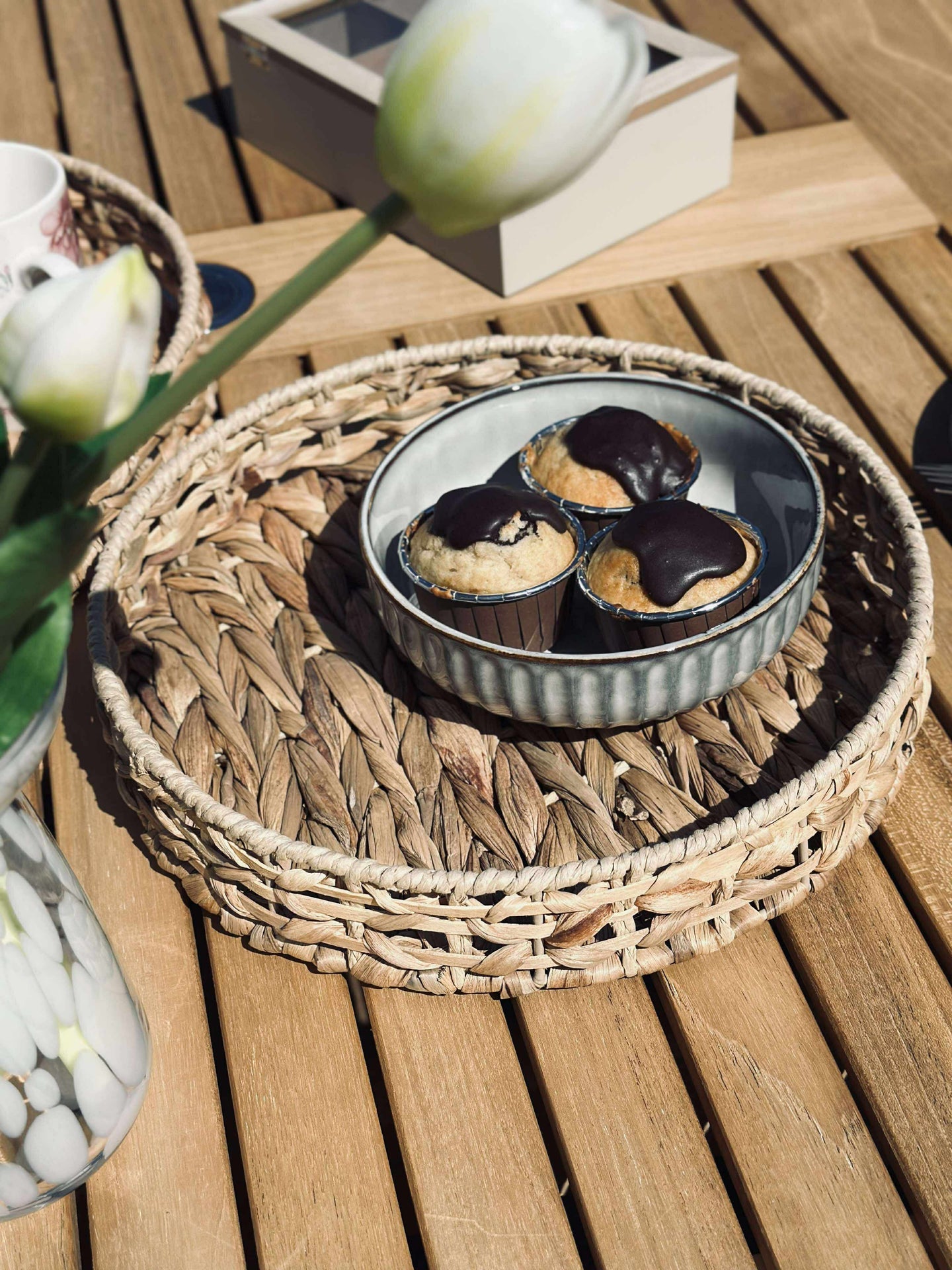 Bricka i vattenhyacint - Dia 30cm