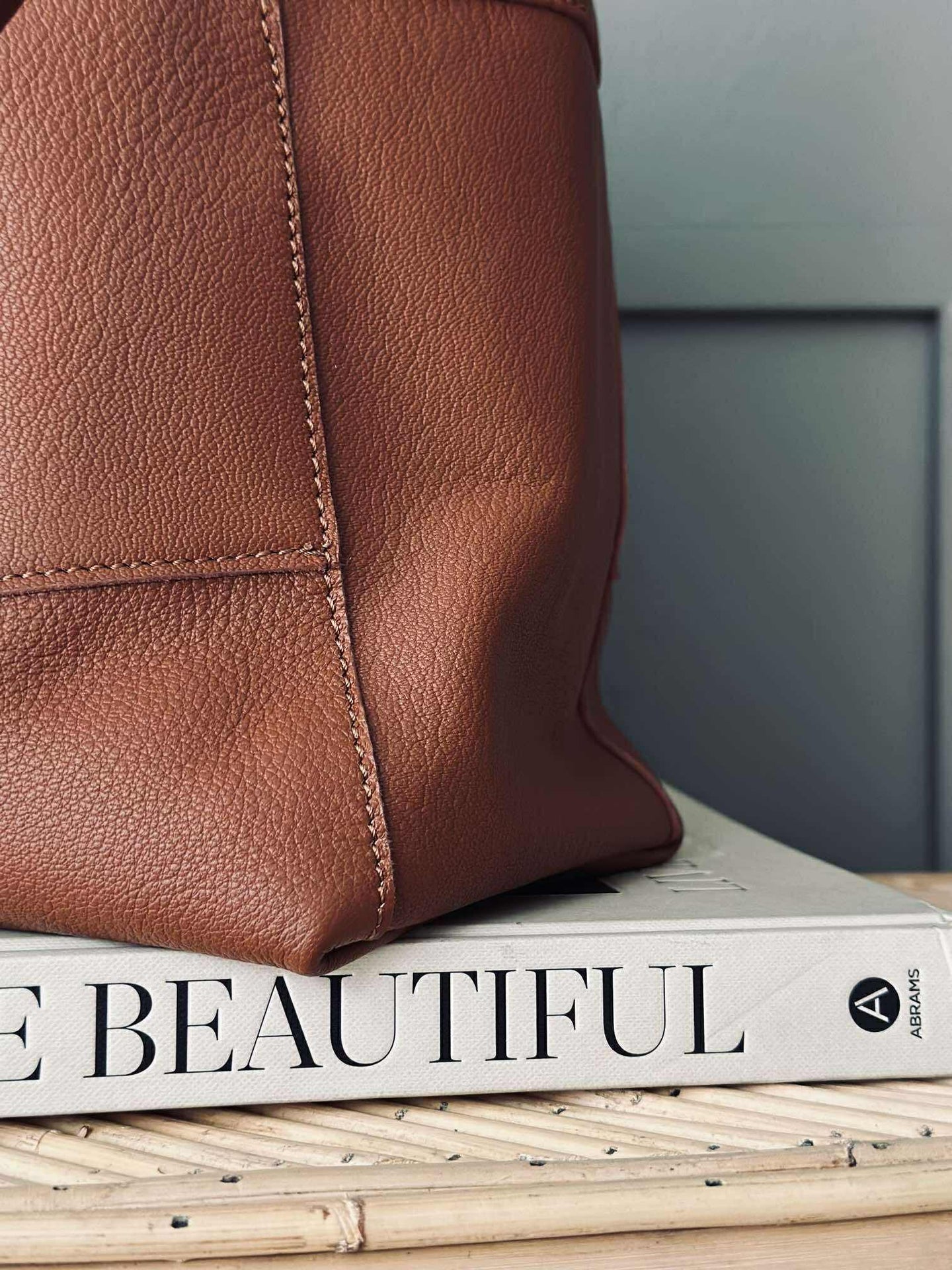 Shopper Daily i mjukt läder - Cognac