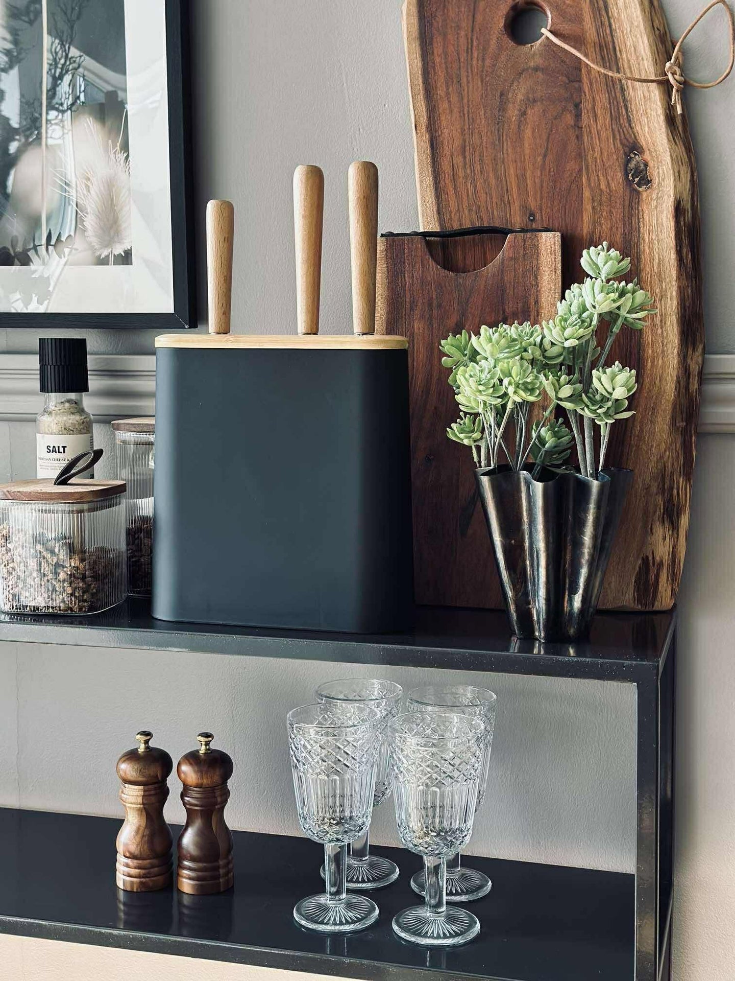 Knivblock för 7 knivar