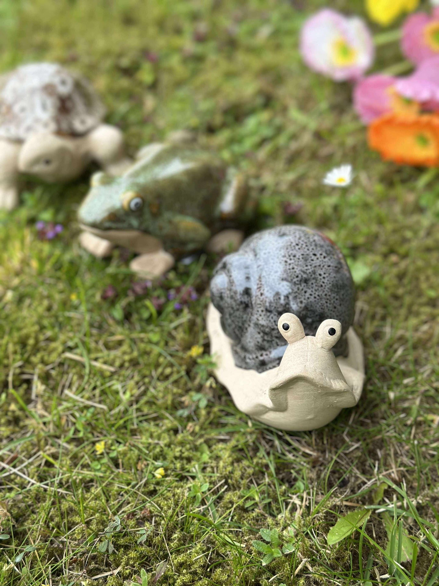Trädgårdsfigur i porslin - MIX