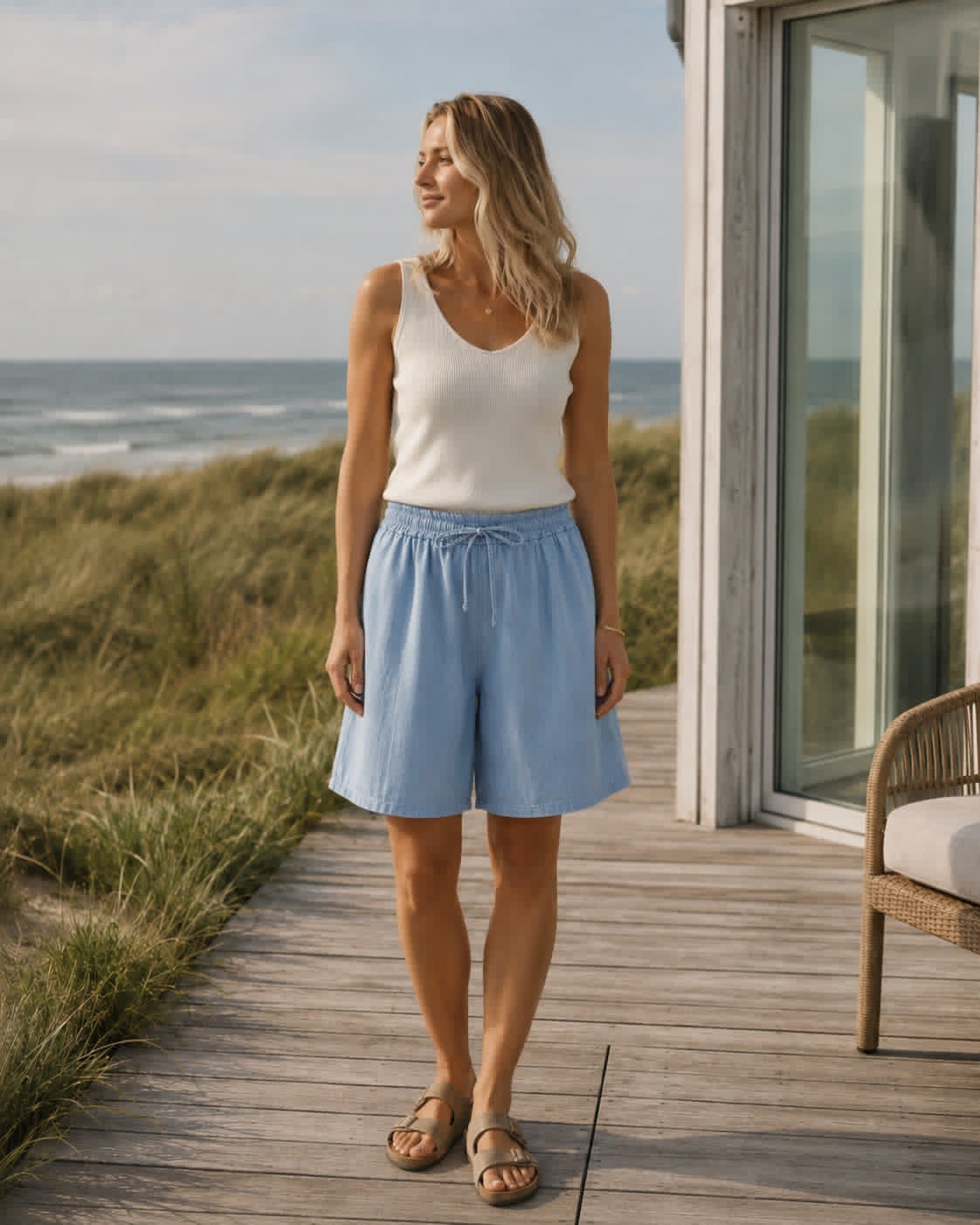 Shorts Kira - Ljus denim