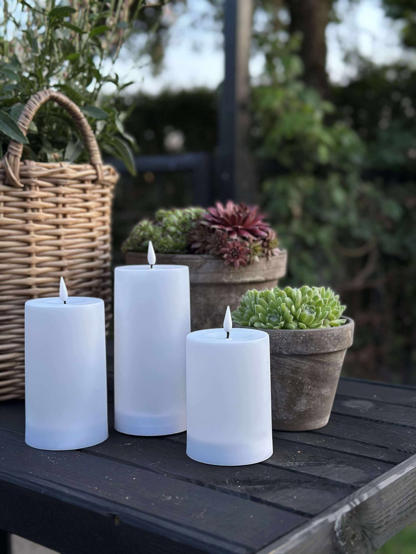 Solar Blockljus - Set om 3 st