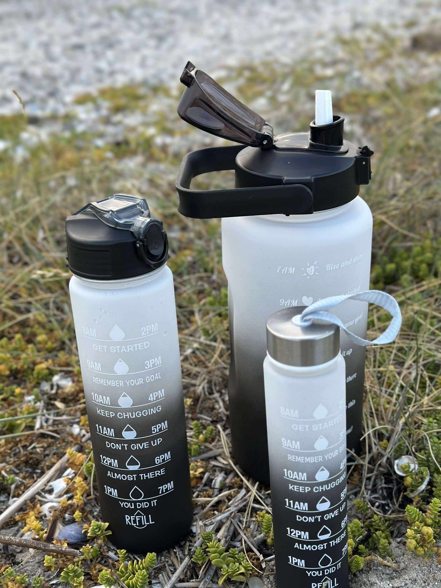 Vattenflaskor STONE - Set om 3 st