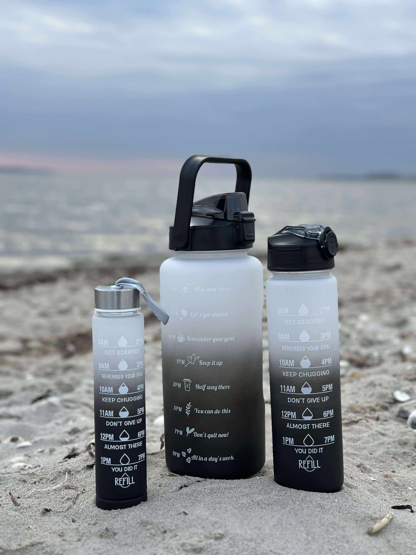 Vattenflaskor STONE - Set om 3 st