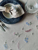 Duk flower broderi - Linne-look