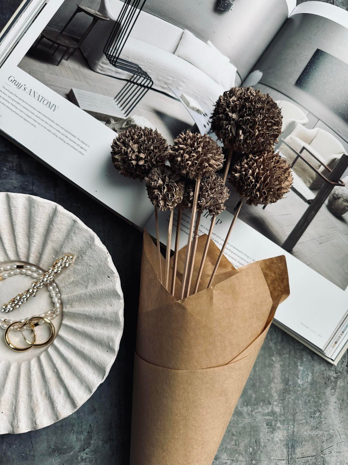 Evighetsbukett - Marigold Sand