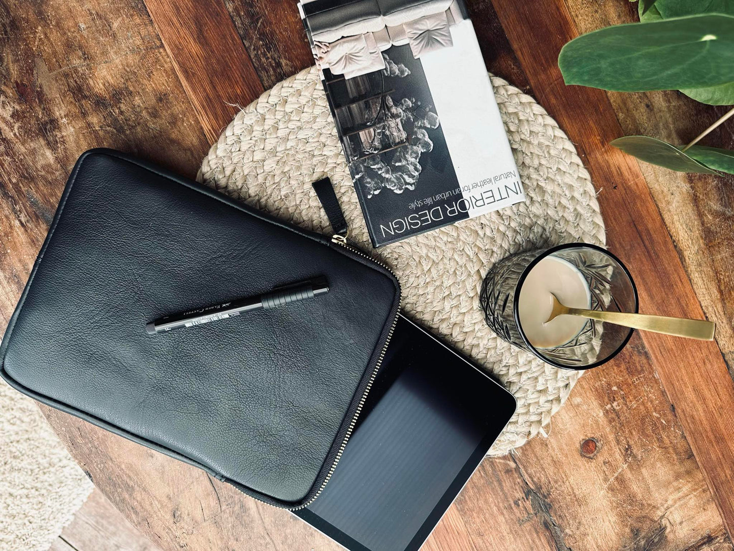 Ipad-fodral - Svart / Guld