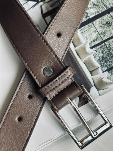 Bälte 3,5 cm - Mörk taupe