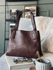Axelväska - Brandy leather