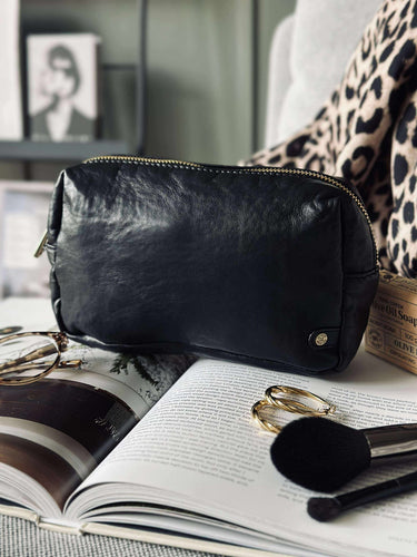 Kosmetikkpåse - Svart / guld