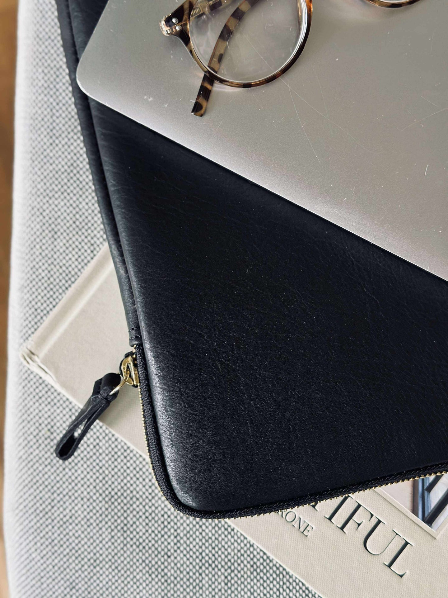 Laptop sleeve - Svart / Guld
