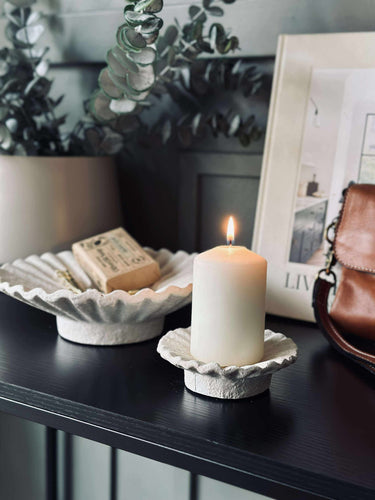 Ljusstake Cement - Set med 2 st