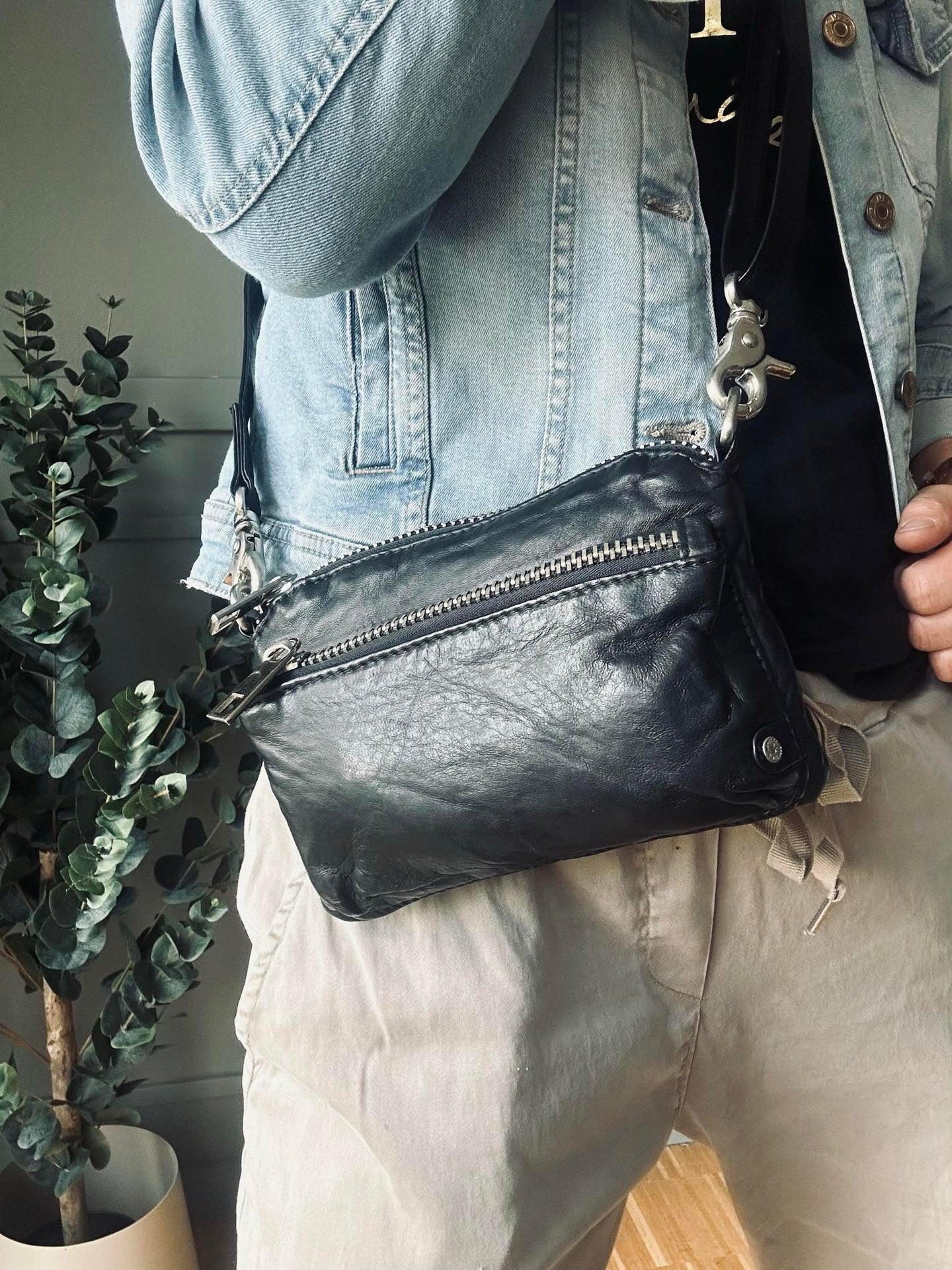 Clutch / crossover - Svart / silver