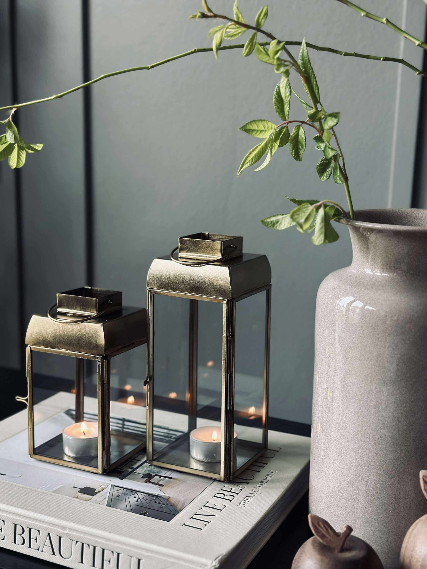 Lykta Guld - Flera storlekar