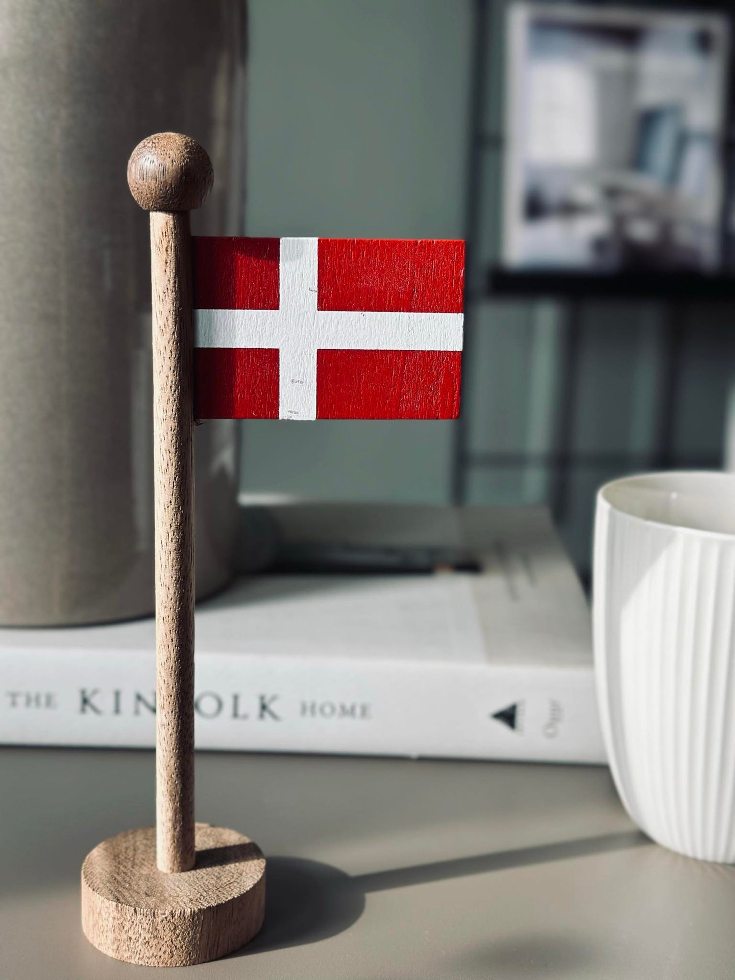 Flag Dannebrog wood - Flera storlekar